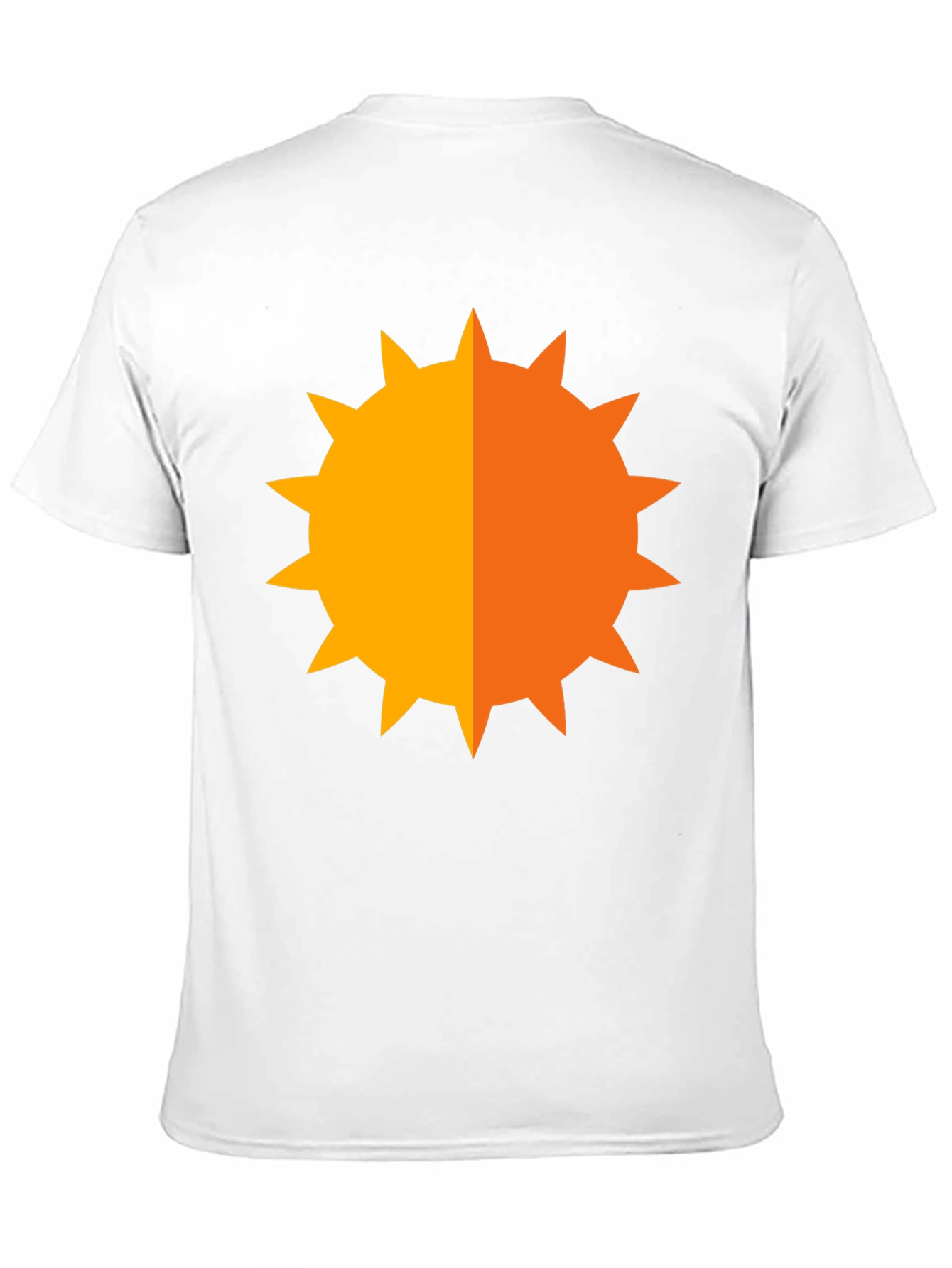 Geometric Sun Graphic Tee - Bold Black Shirt