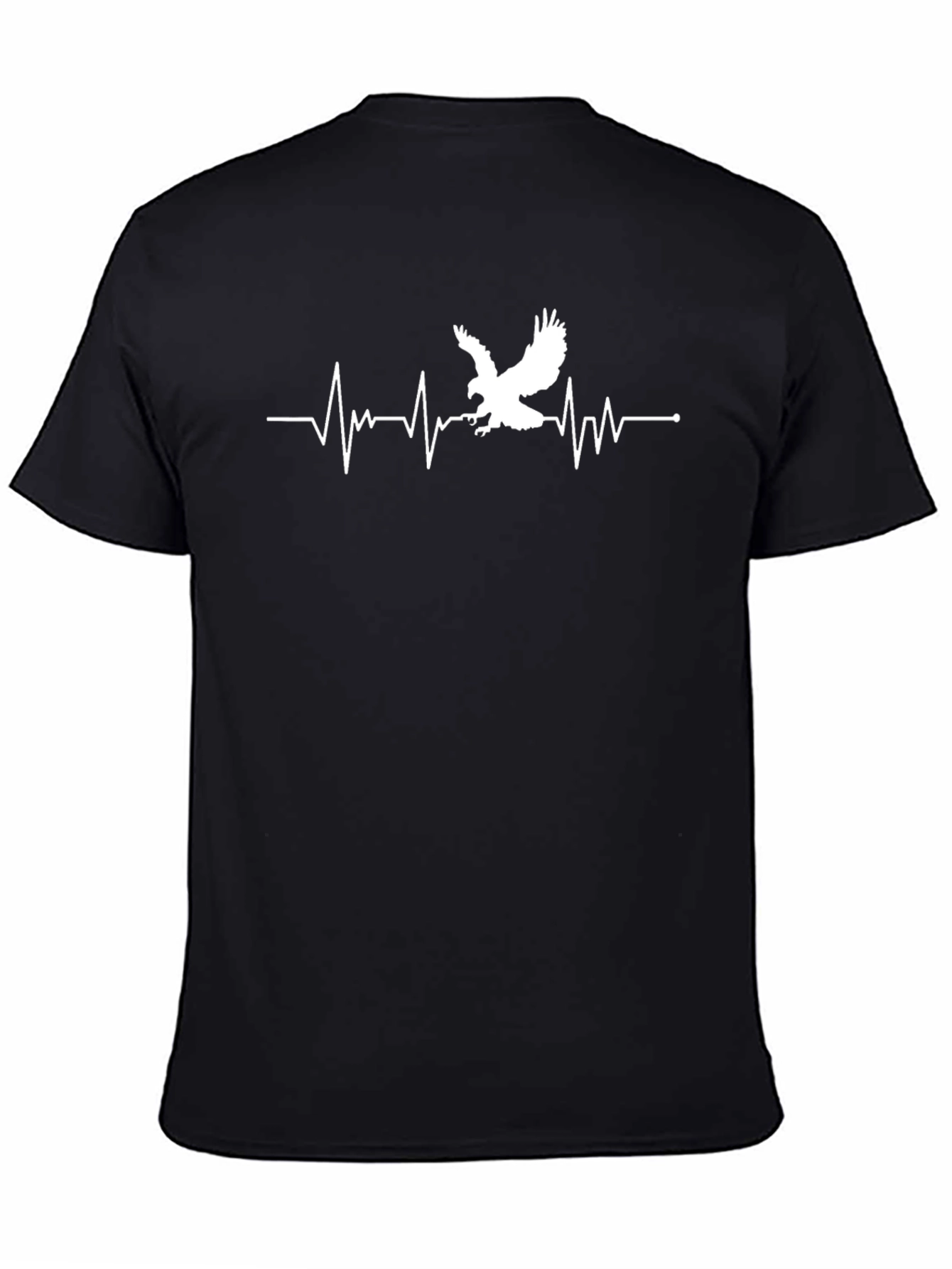 Eagle Heartbeat Graphic Tee - Cool Bird Lover T-Shirt
