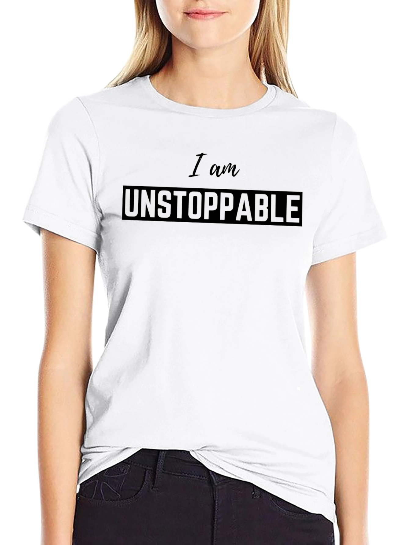 I am Unstoppable Black T-Shirt