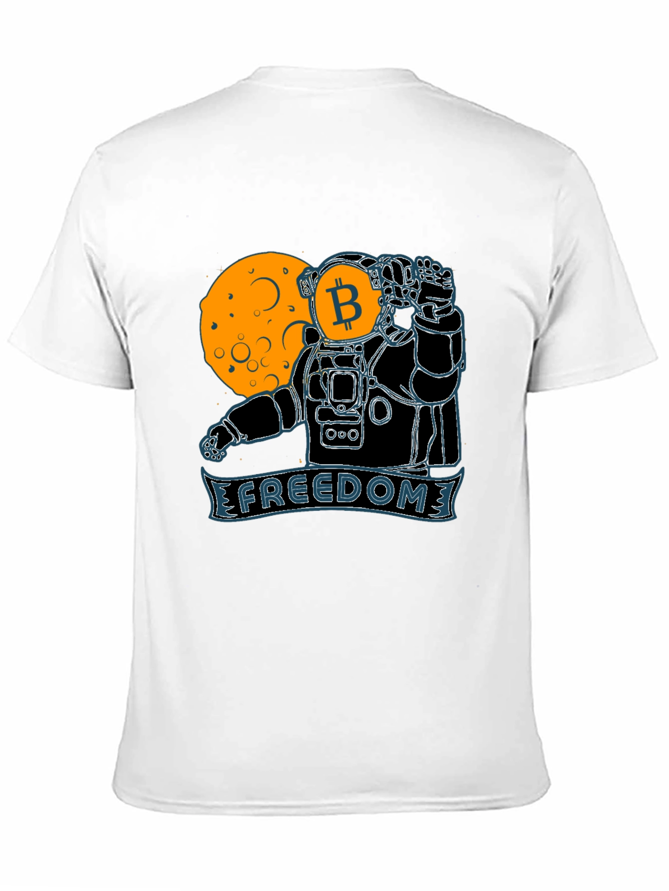 Bitcoin Astronaut Graphic Tee - Freedom Design