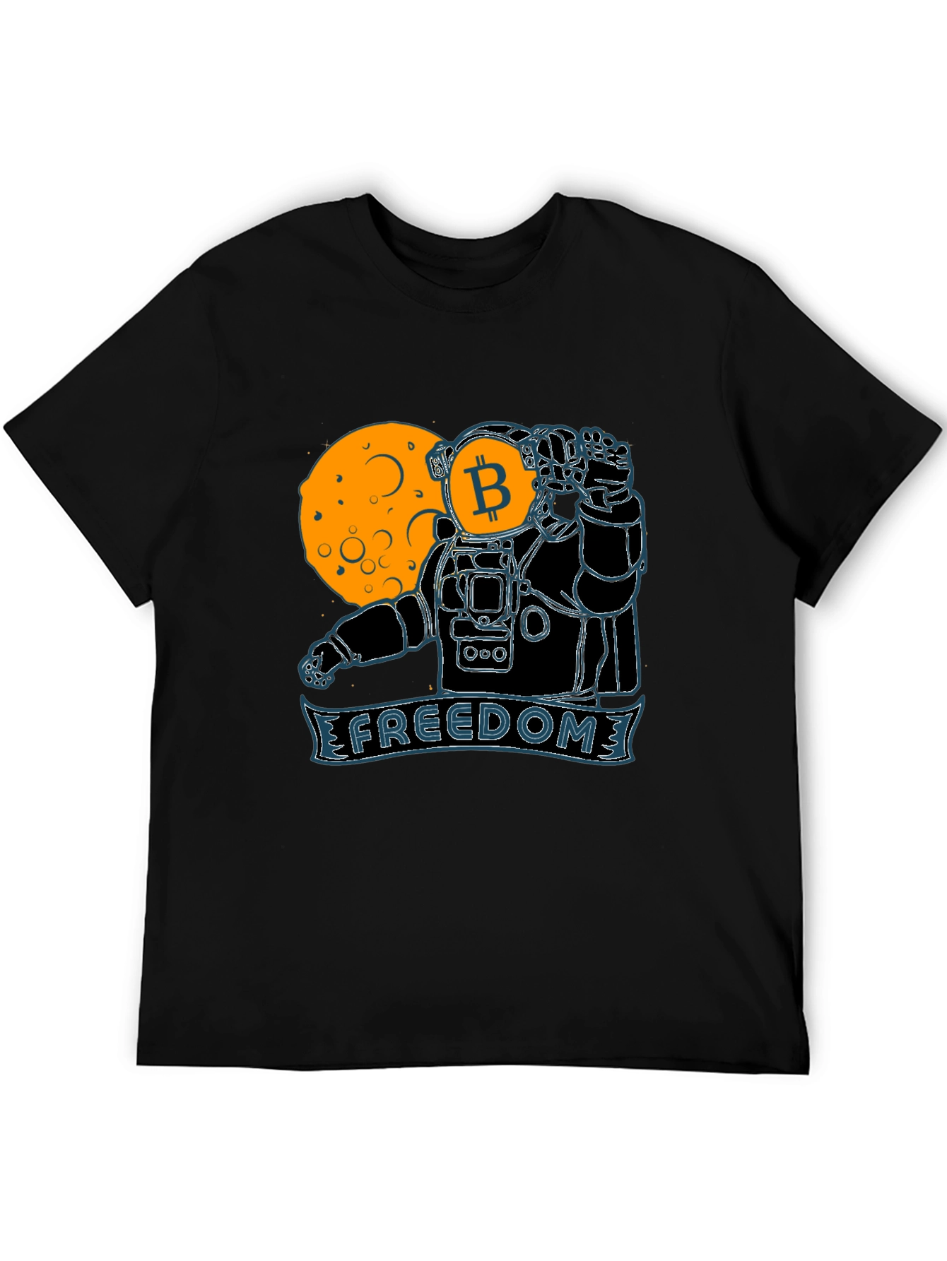 Bitcoin Astronaut Graphic Tee - Freedom Design