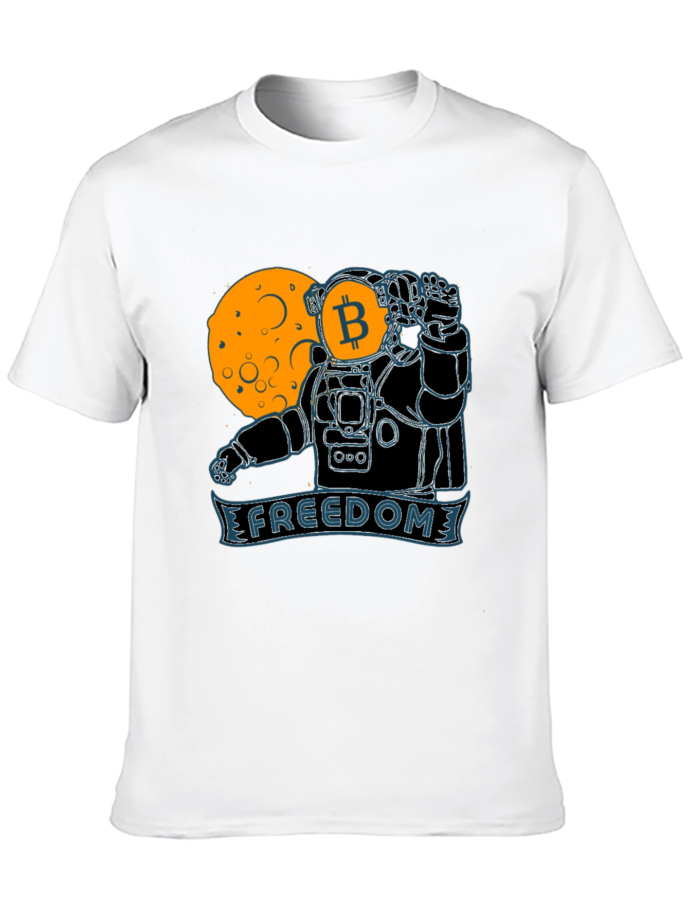 Bitcoin Astronaut Graphic Tee - Freedom Design