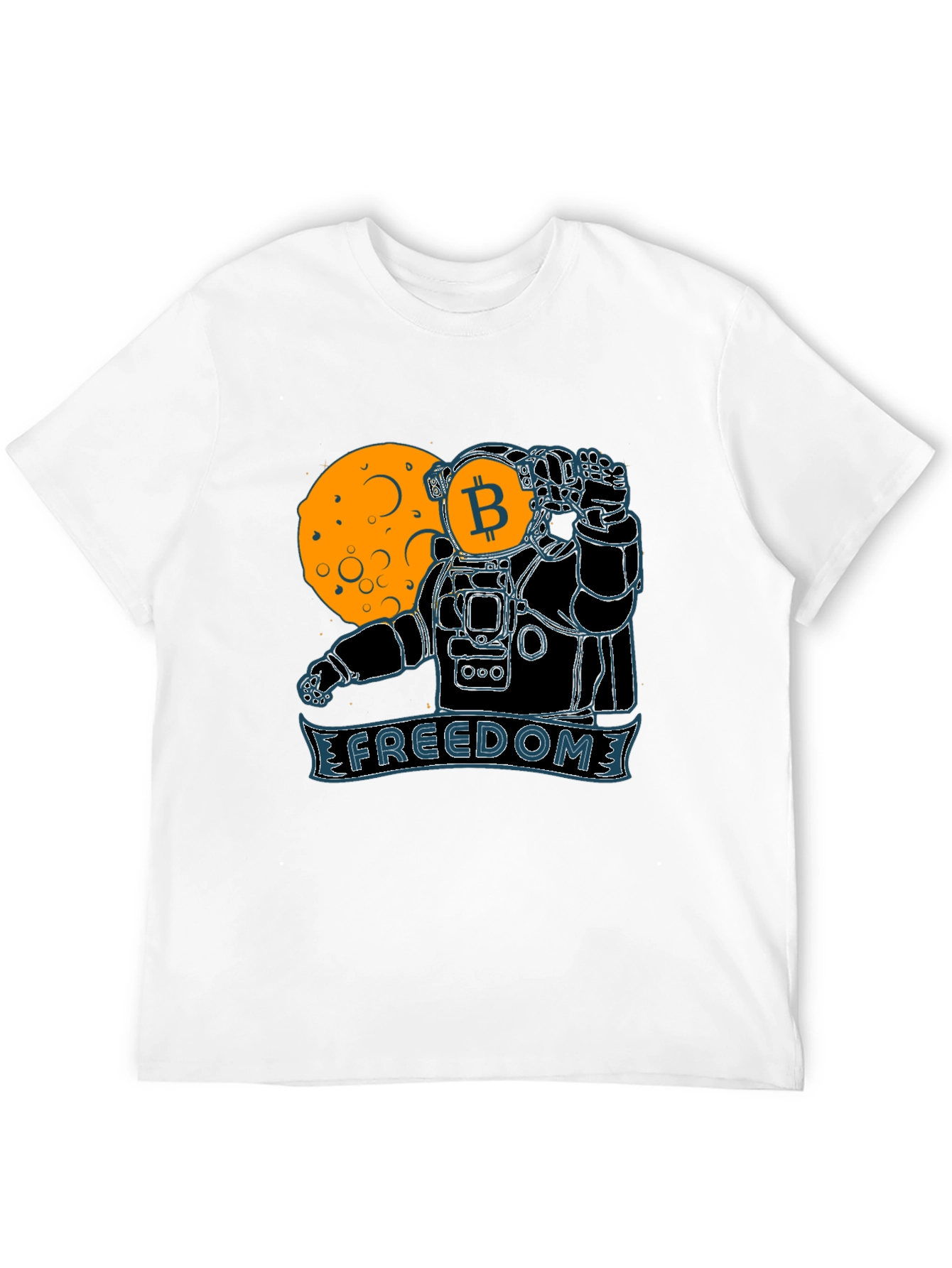 Bitcoin Astronaut Graphic Tee - Freedom Design