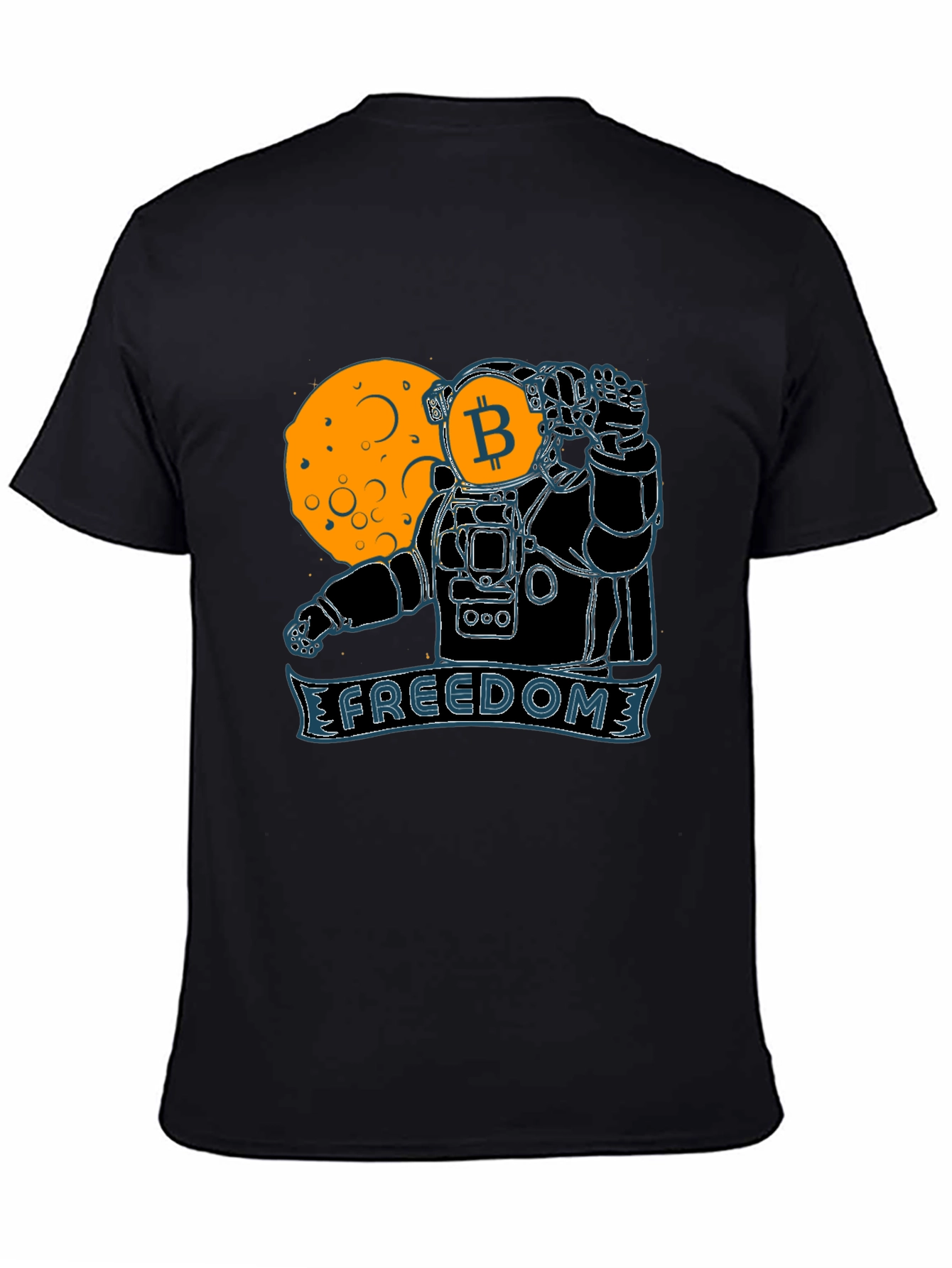 Bitcoin Astronaut Graphic Tee - Freedom Design