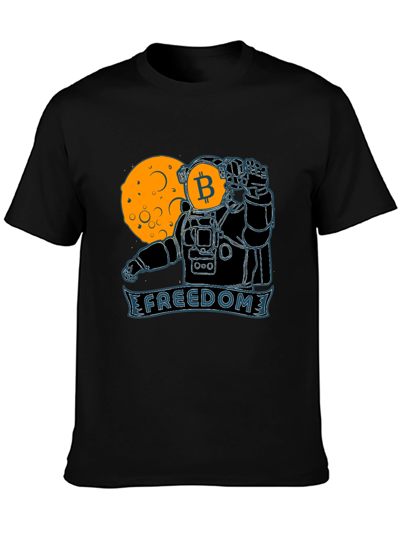 Bitcoin Astronaut Graphic Tee - Freedom Design