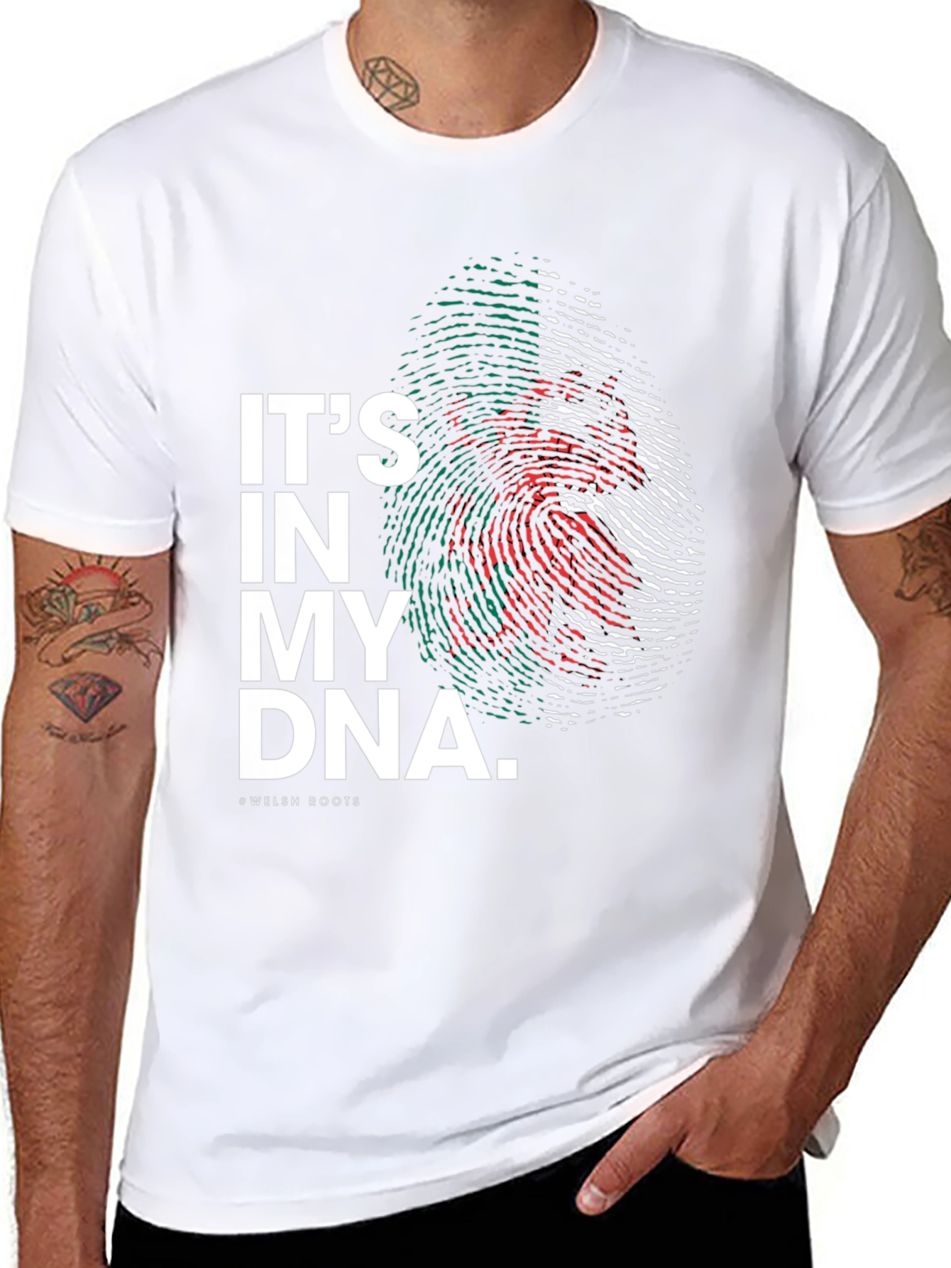 Welsh Roots DNA Flag T-Shirt