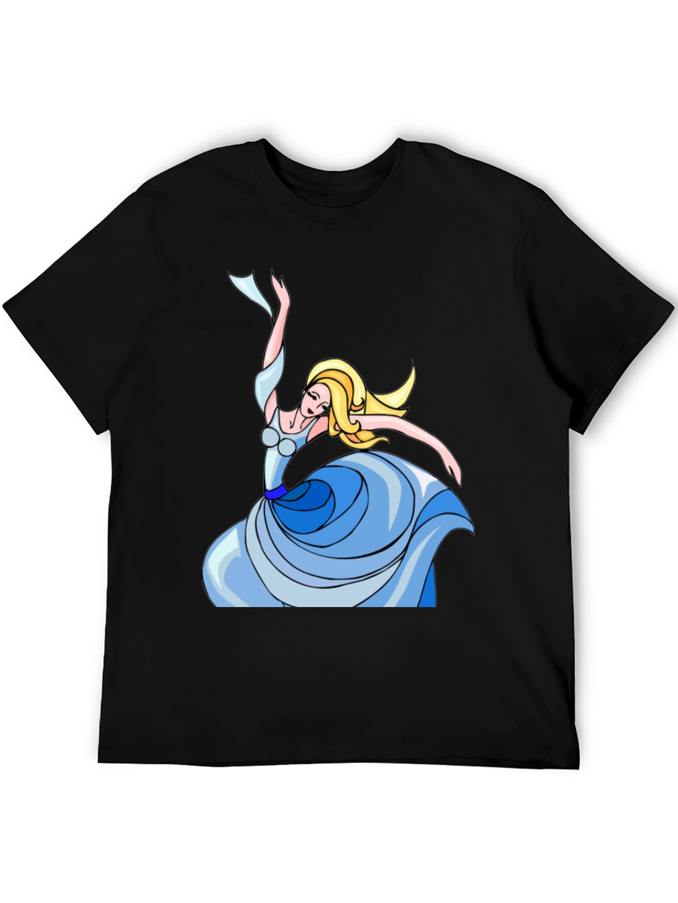 Dancing Queen Graphic Tee - Black Cotton Shirt