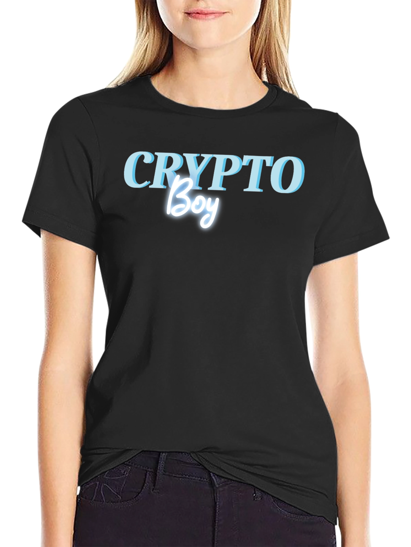 Crypto Boy Graphic T-Shirt - Trendy Mens Tee