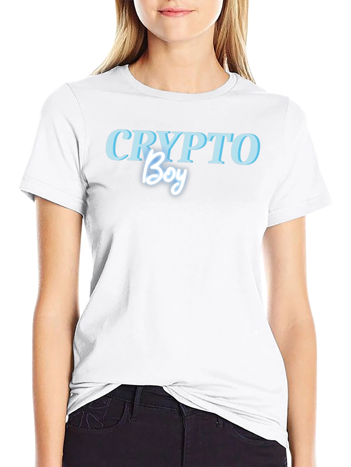 Crypto Boy Graphic T-Shirt - Trendy Mens Tee