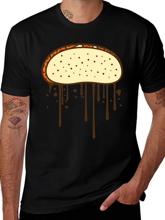 Dripping Donut Graphic Tee - Mens Black T-Shirt