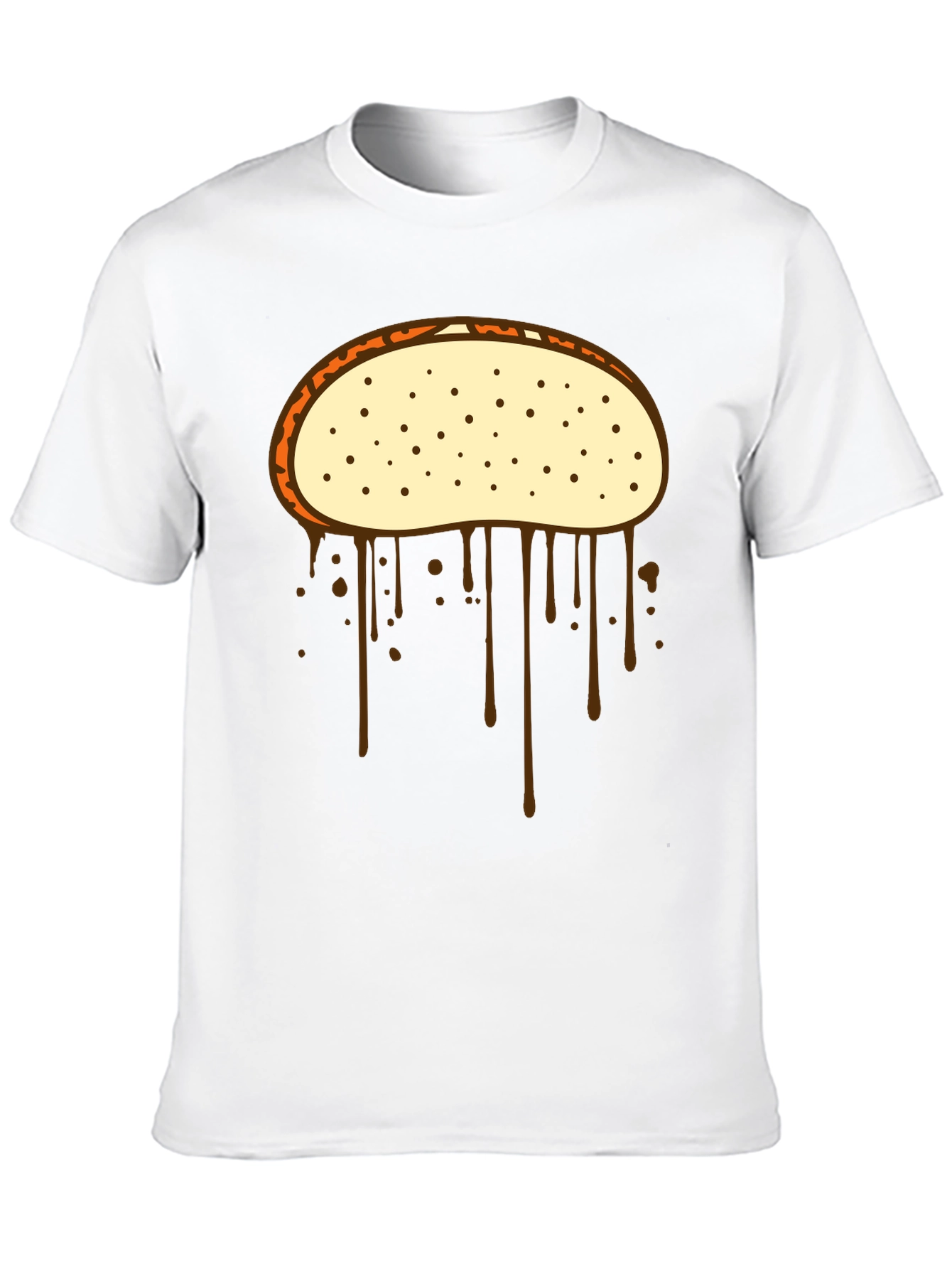 Dripping Donut Graphic Tee - Mens Black T-Shirt
