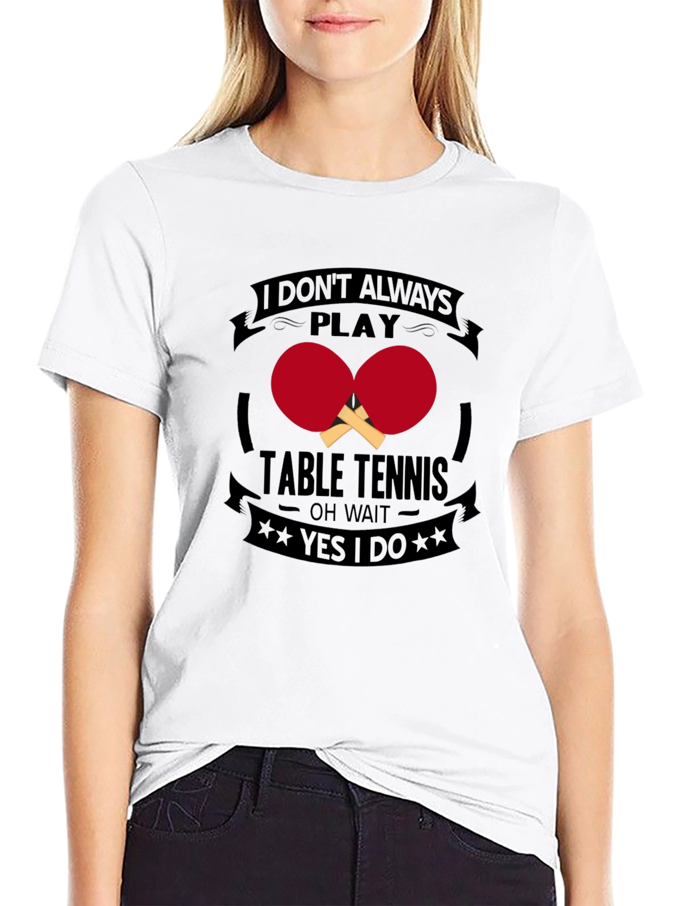 Funny Table Tennis Graphic T-Shirt