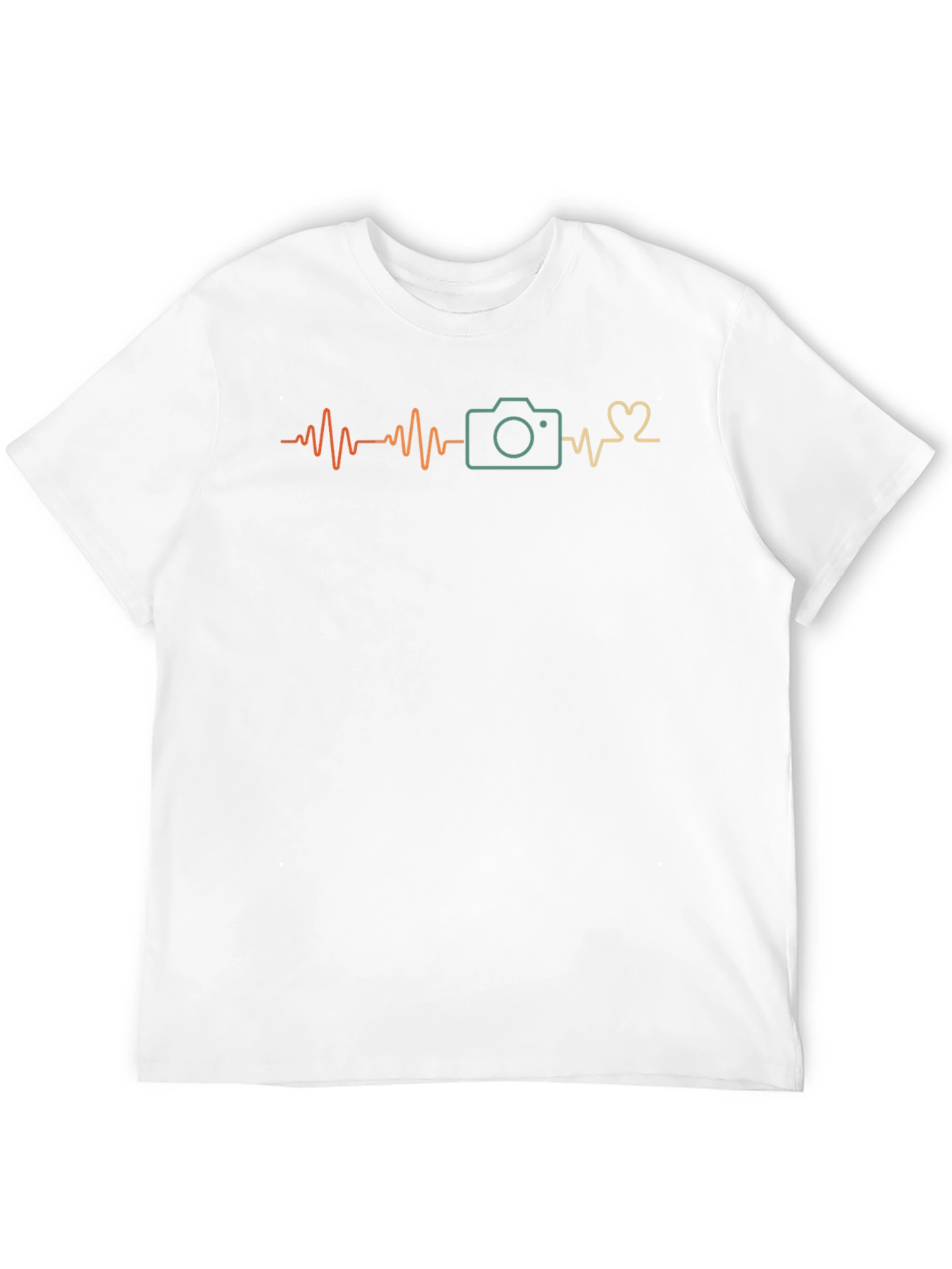 Camera Heartbeat T-Shirt - Photographers Passion