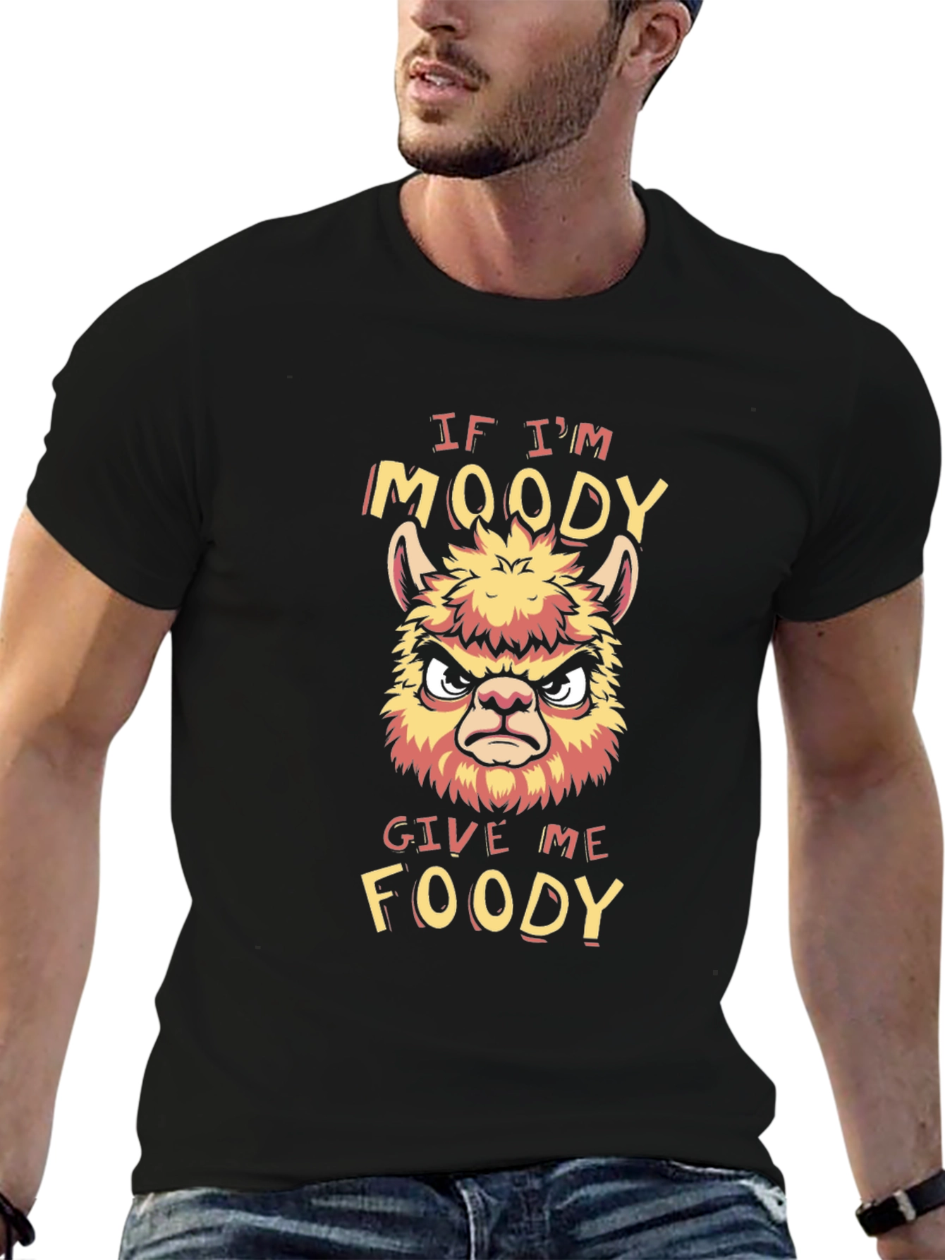 Moody Llama Graphic T-Shirt - Funny & Unique