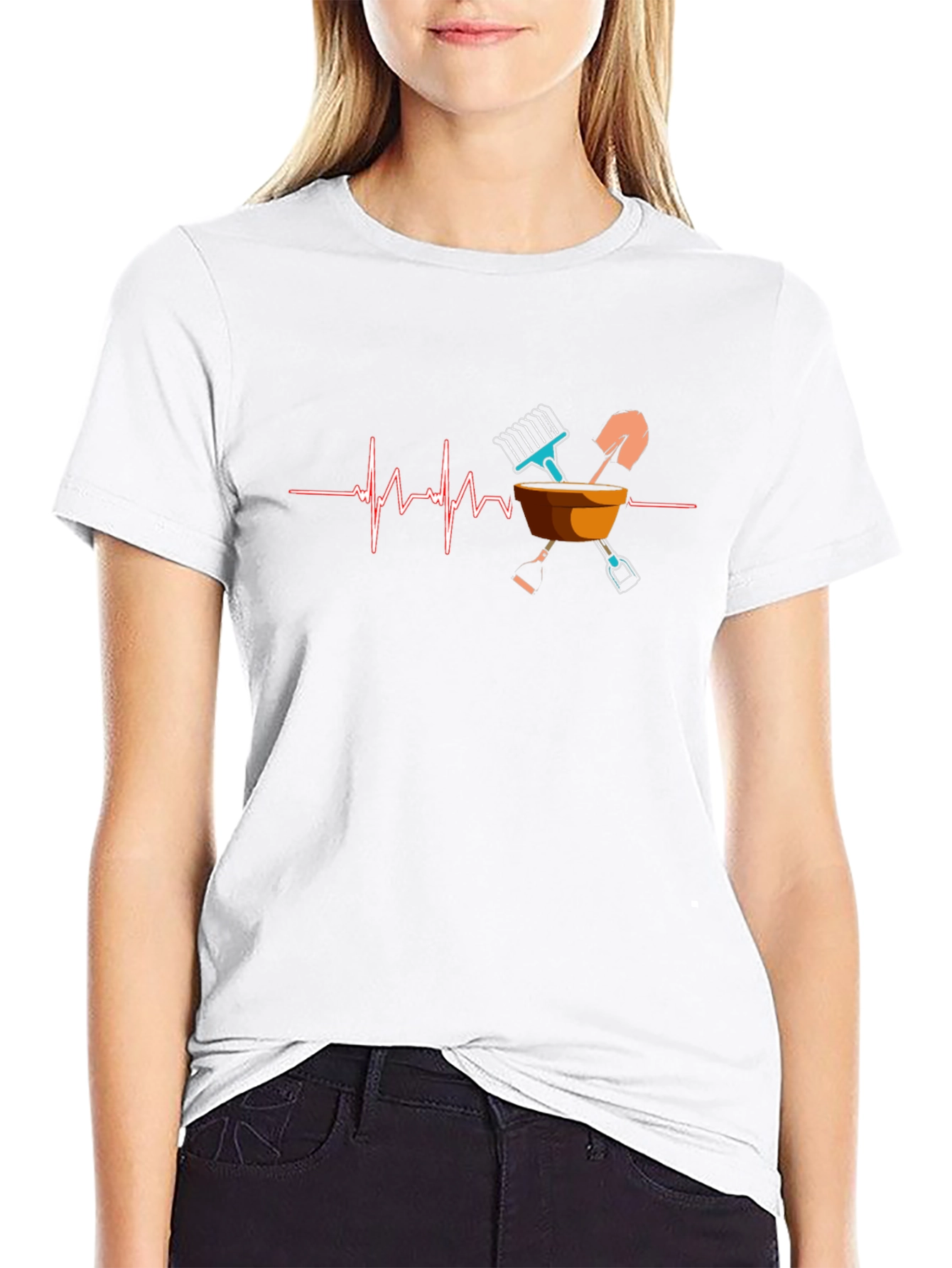 Gardening Heartbeat T-Shirt