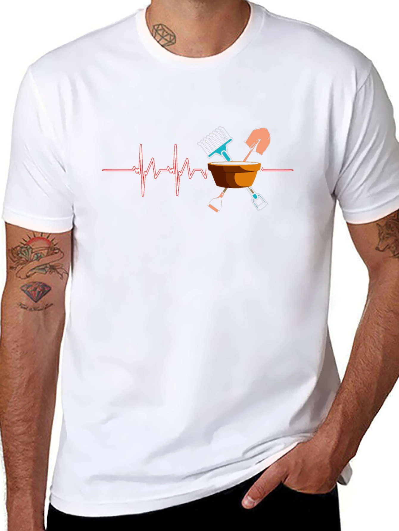 Gardening Heartbeat T-Shirt