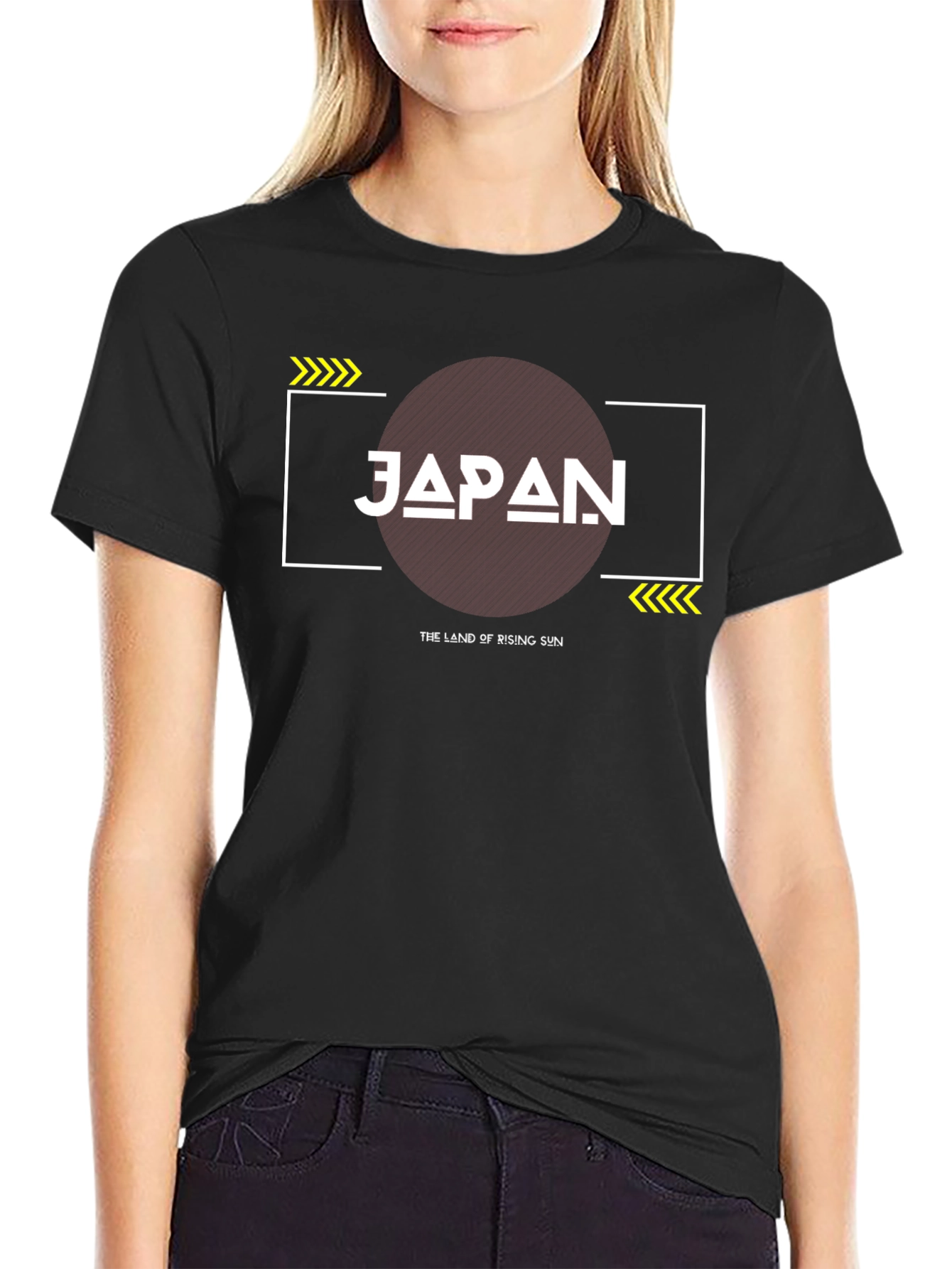 Japan The Land of Rising Sun Black T-Shirt