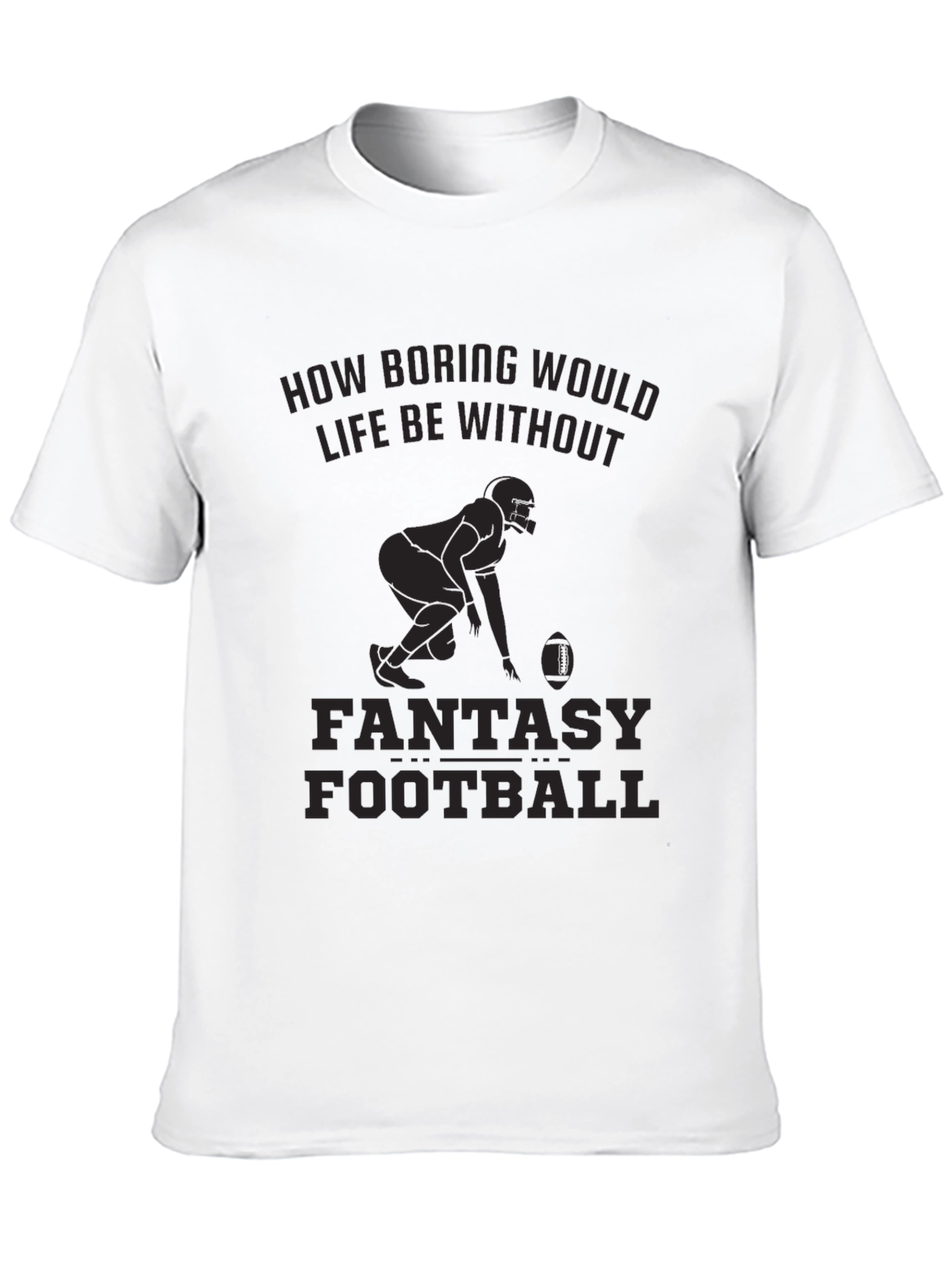 Fantasy Football Graphic T-Shirt - Black