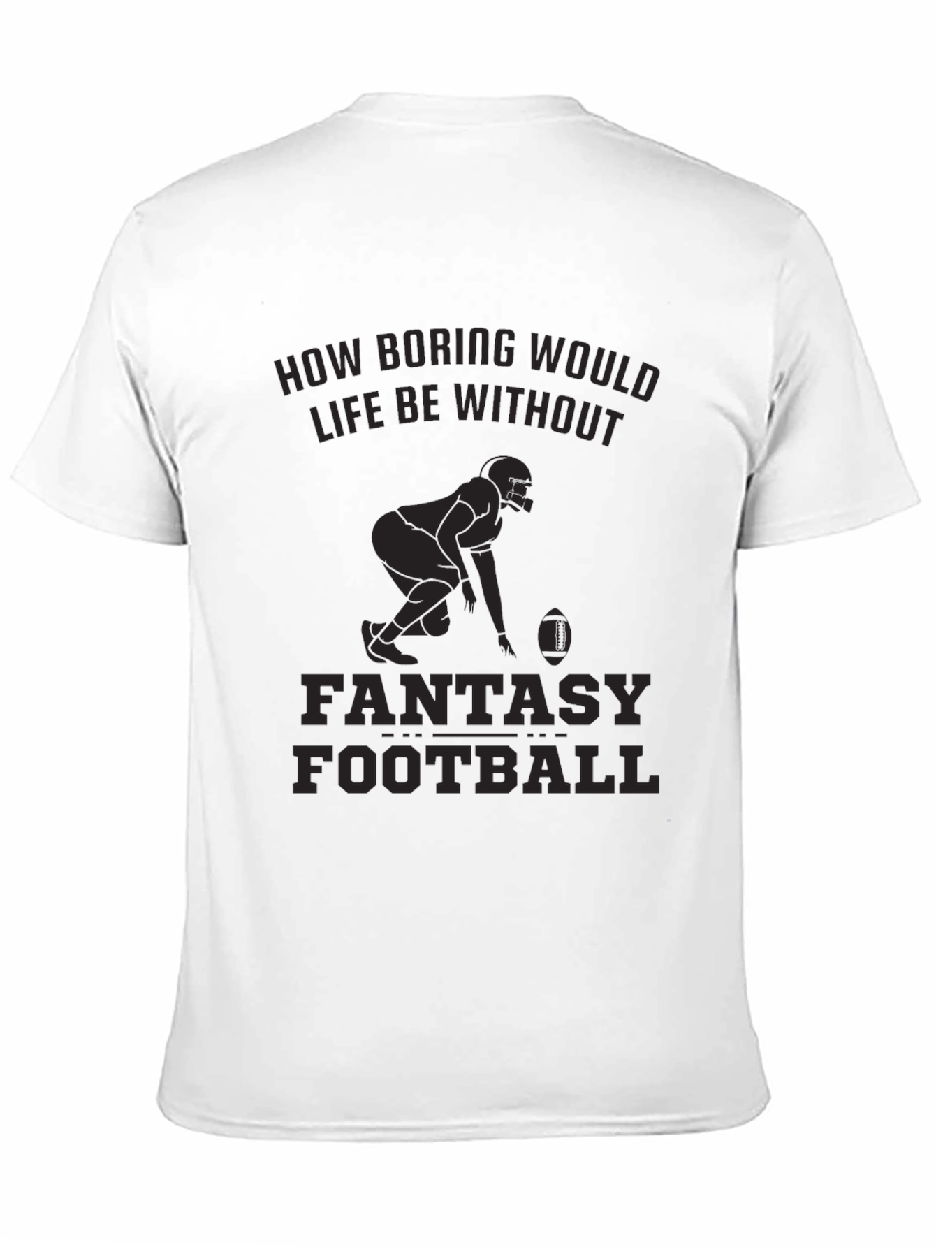 Fantasy Football Graphic T-Shirt - Black