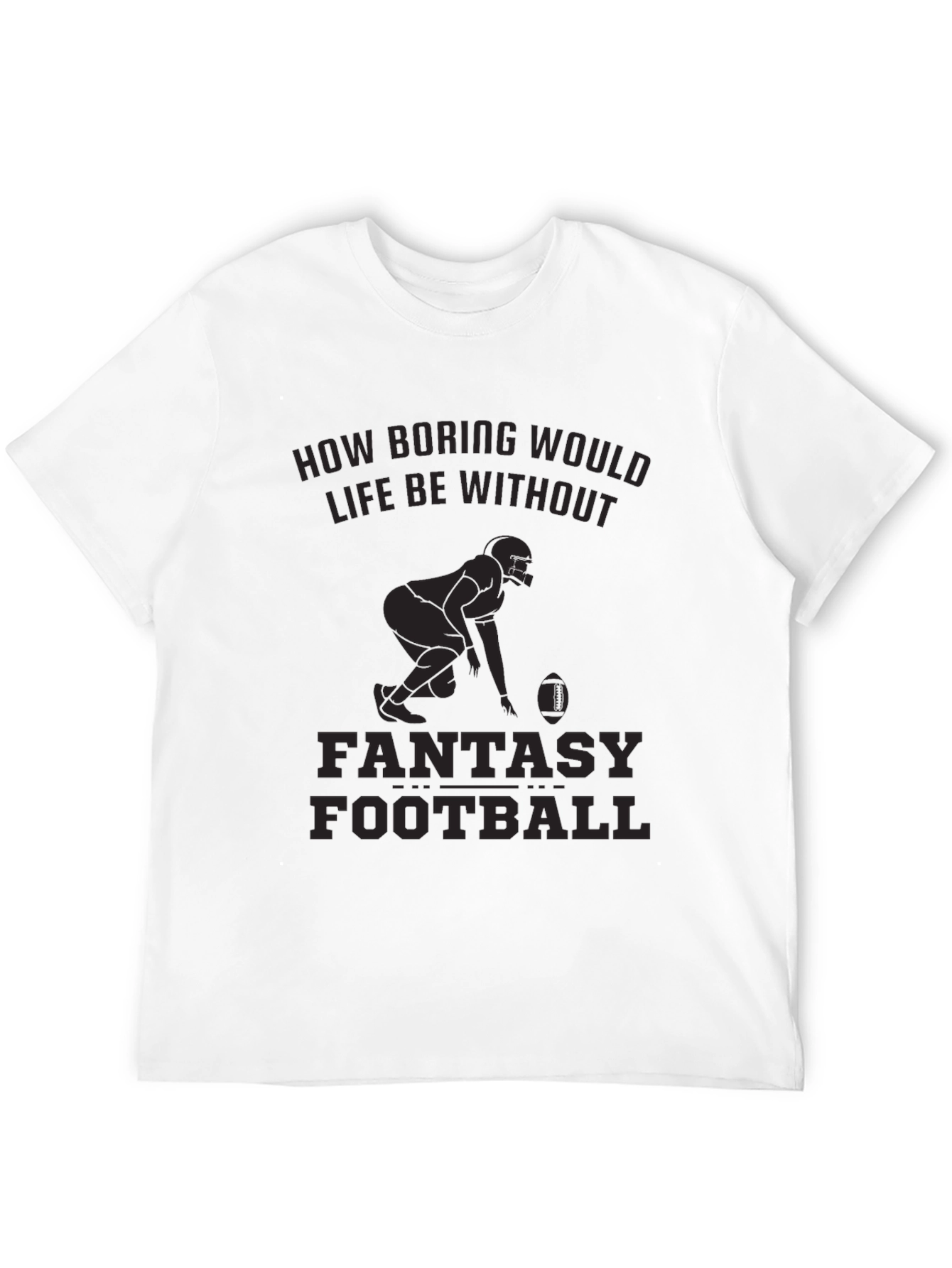 Fantasy Football Graphic T-Shirt - Black