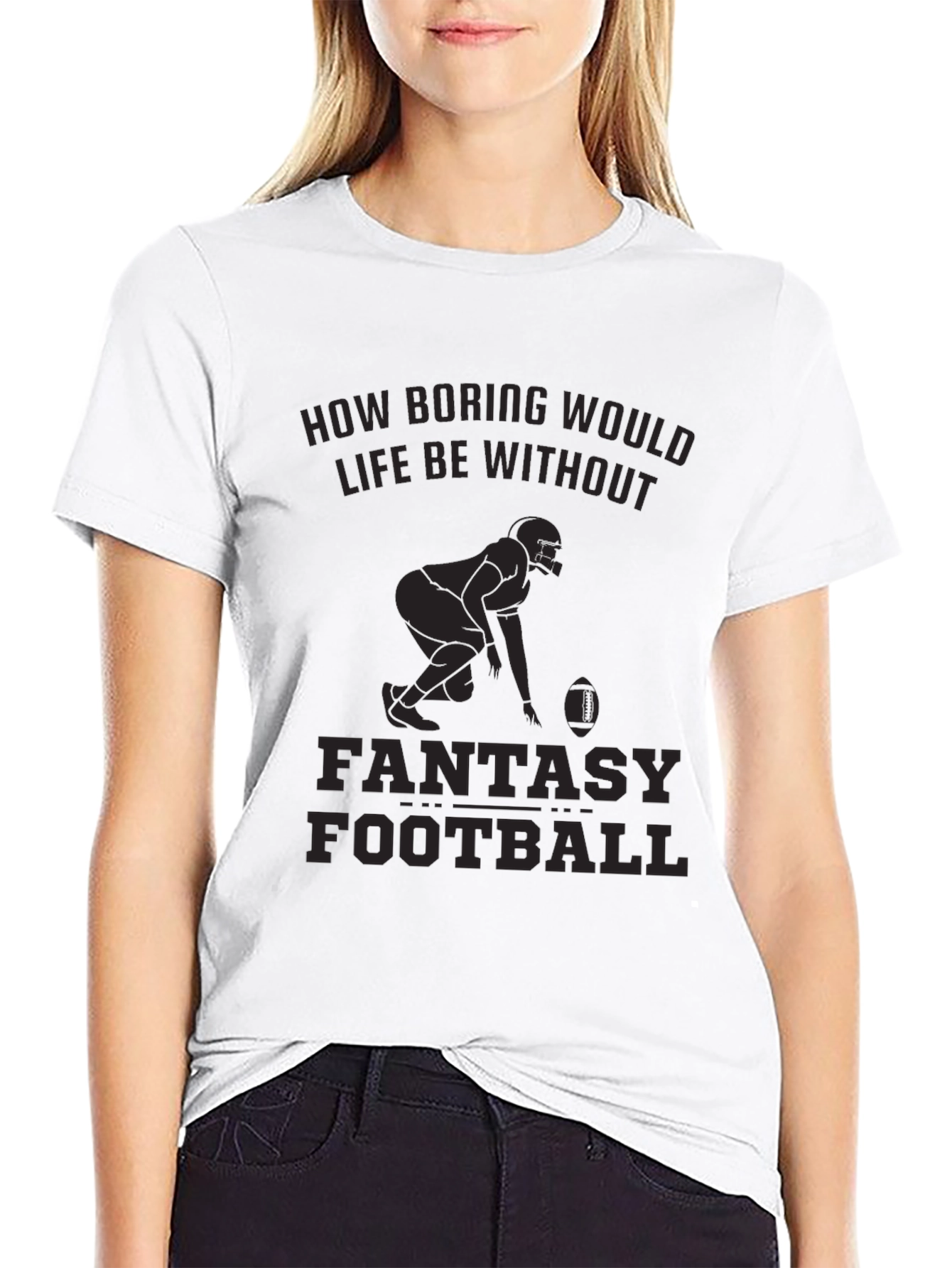 Fantasy Football Graphic T-Shirt - Black