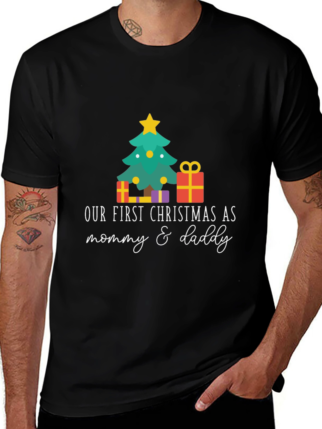 Our First Christmas As Mommy & Daddy T-Shirt