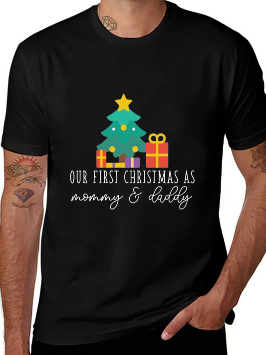 Our First Christmas As Mommy & Daddy T-Shirt