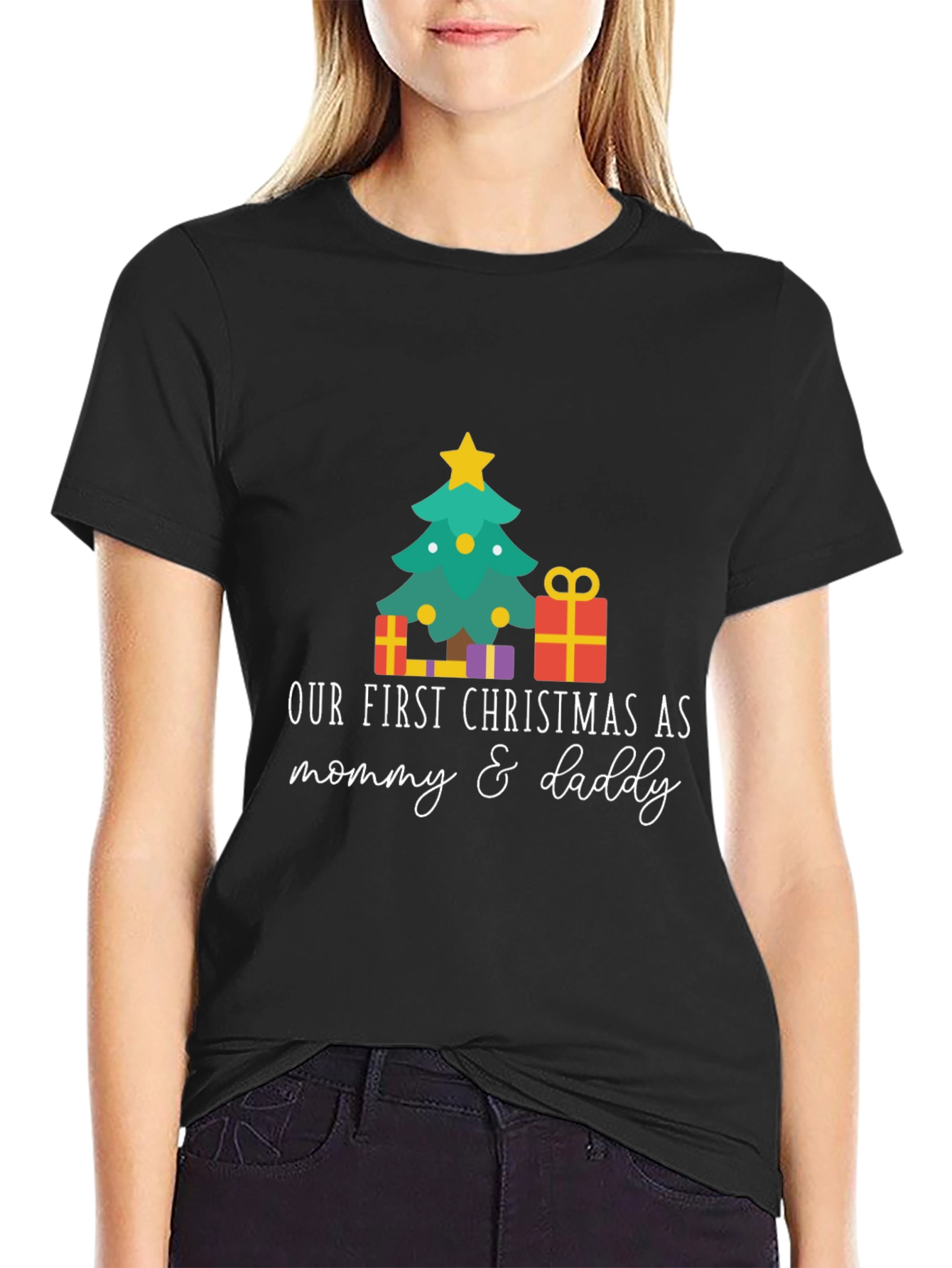 Our First Christmas As Mommy & Daddy T-Shirt