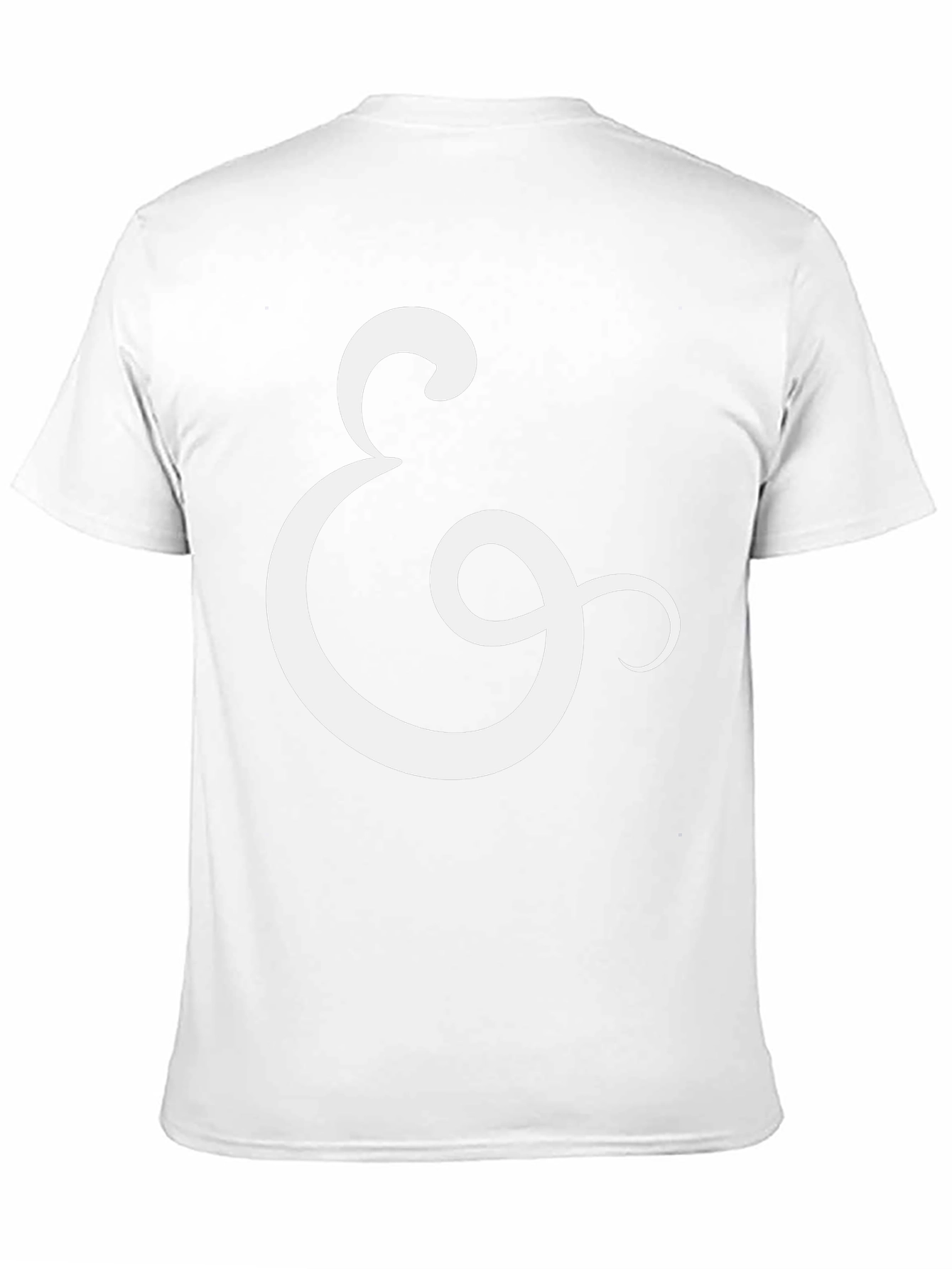 Stylish Black Tee with Ampersand Design