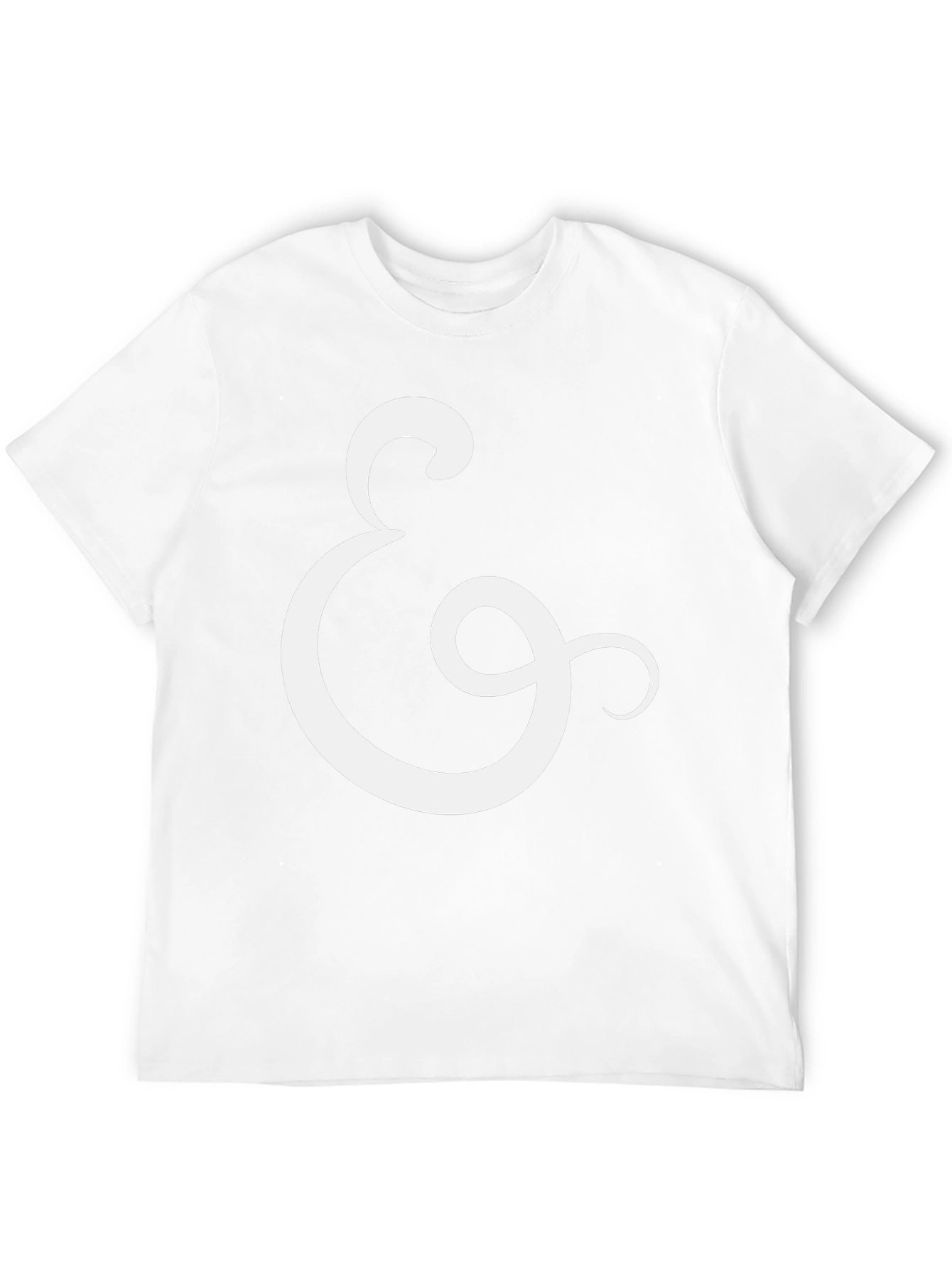 Stylish Black Tee with Ampersand Design
