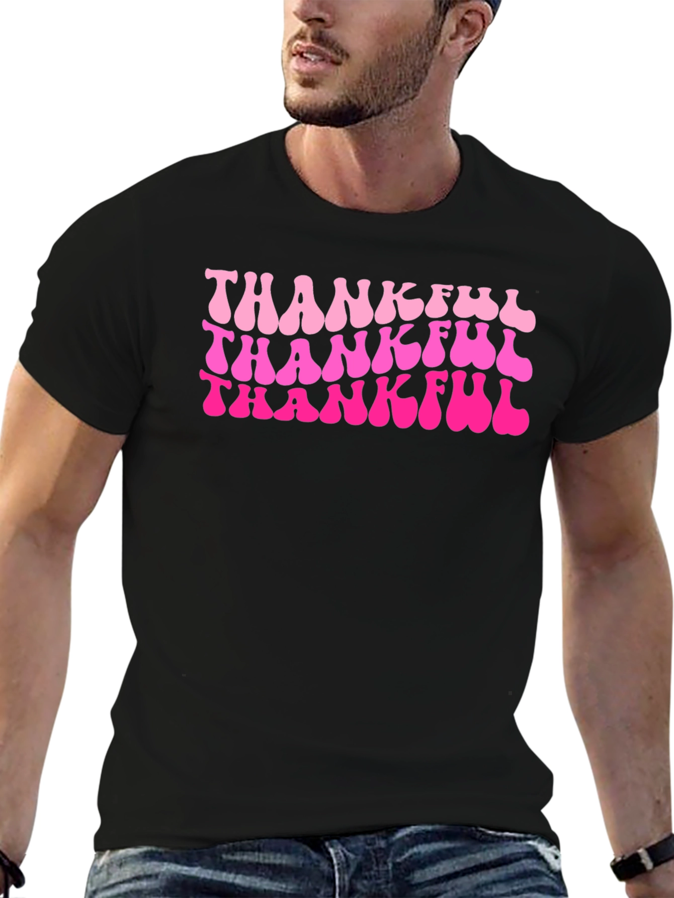 Thankful T-Shirt - Retro Thanksgiving Tee
