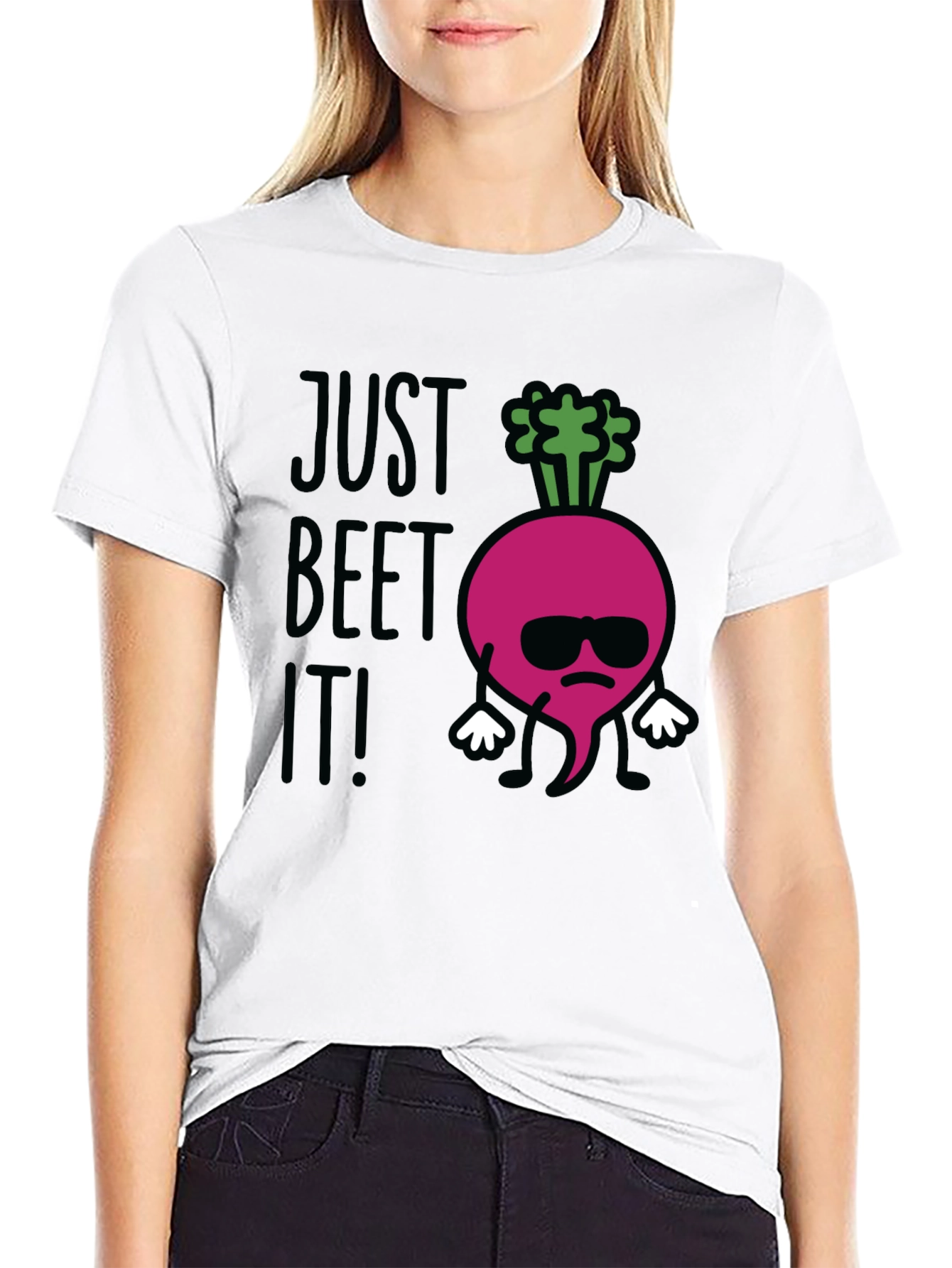Just Beet It! Funny Graphic T-Shirt