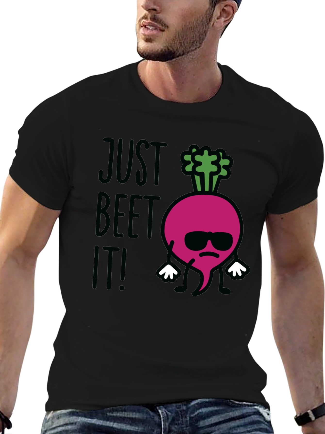 Just Beet It! Funny Graphic T-Shirt