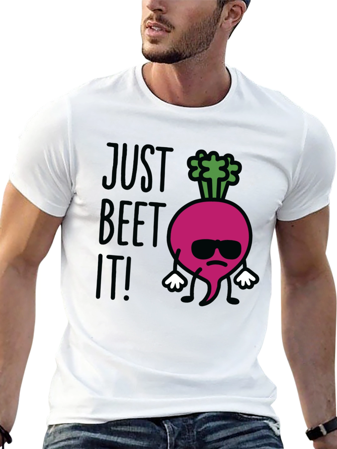 Just Beet It! Funny Graphic T-Shirt