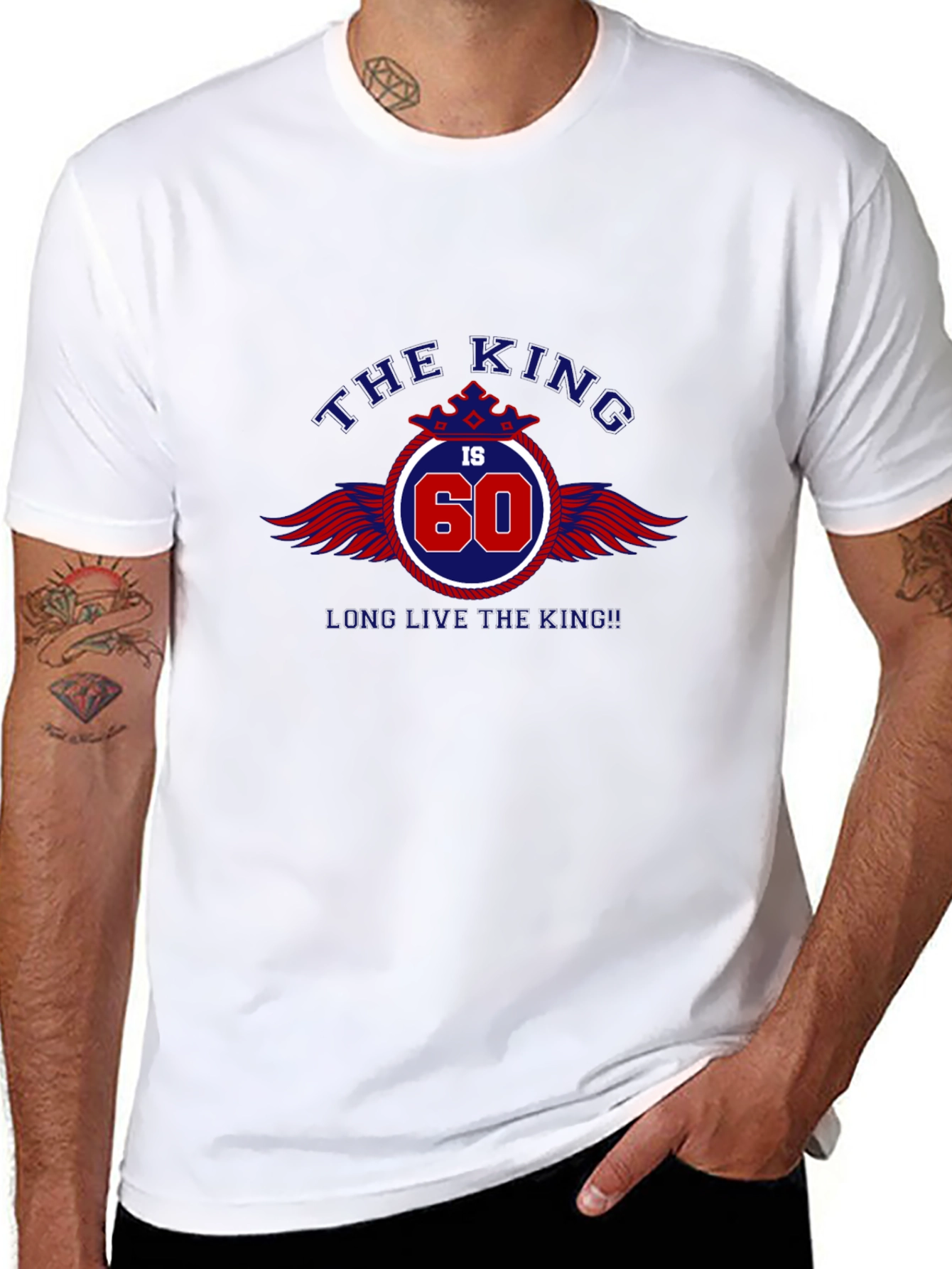 The King is 60 Black T-Shirt