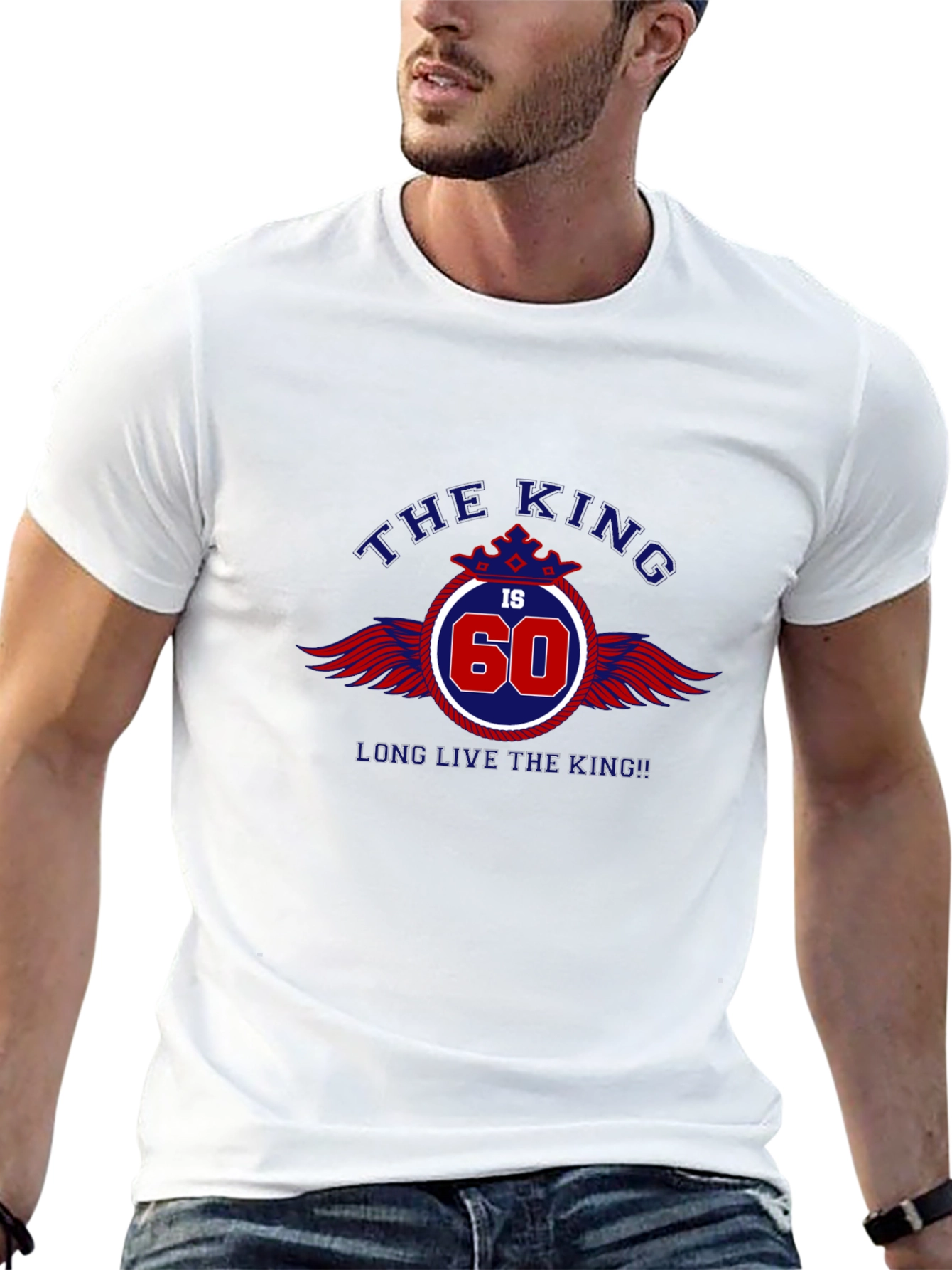 The King is 60 Black T-Shirt