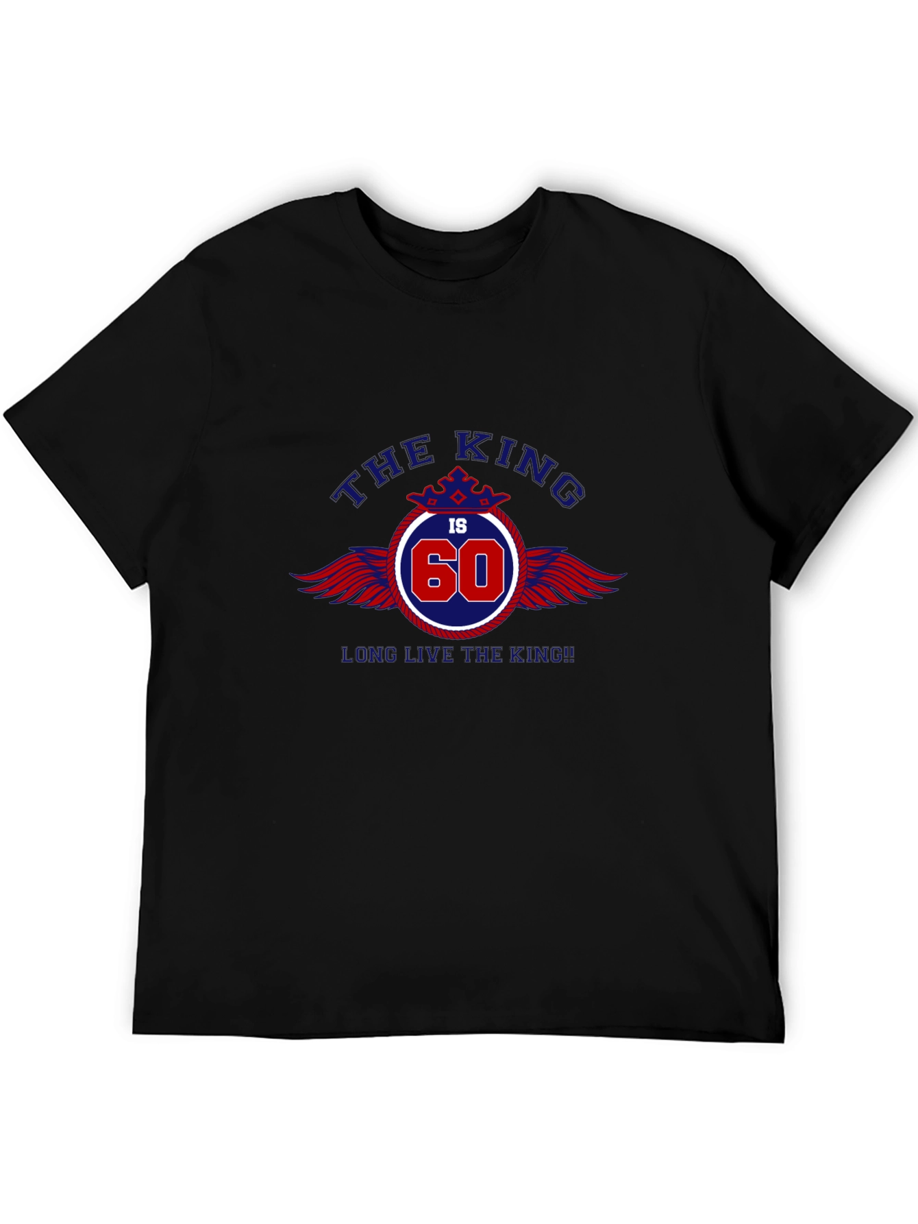The King is 60 Black T-Shirt