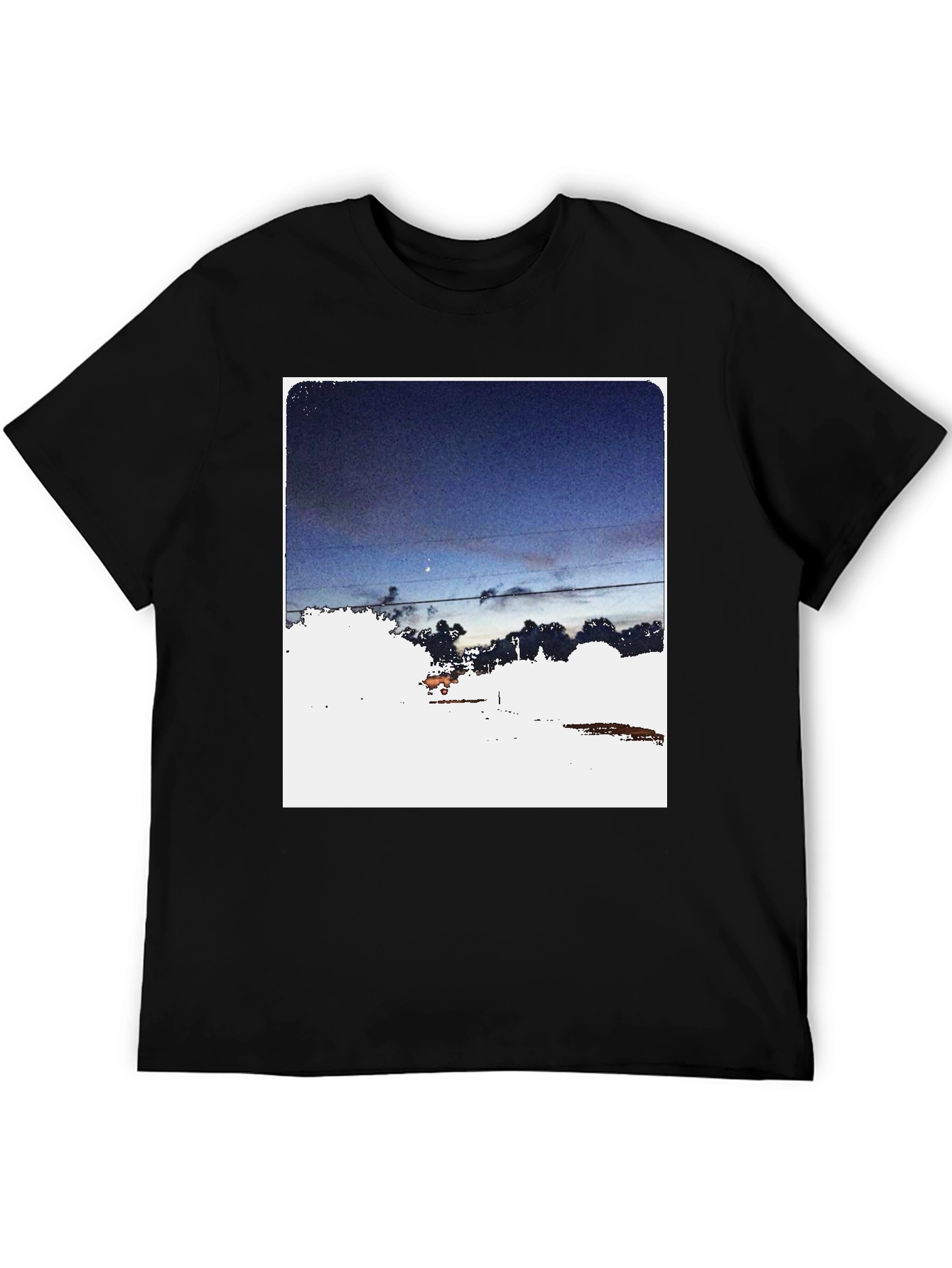 Night Sky Graphic Tee - Dark Aesthetic T-Shirt