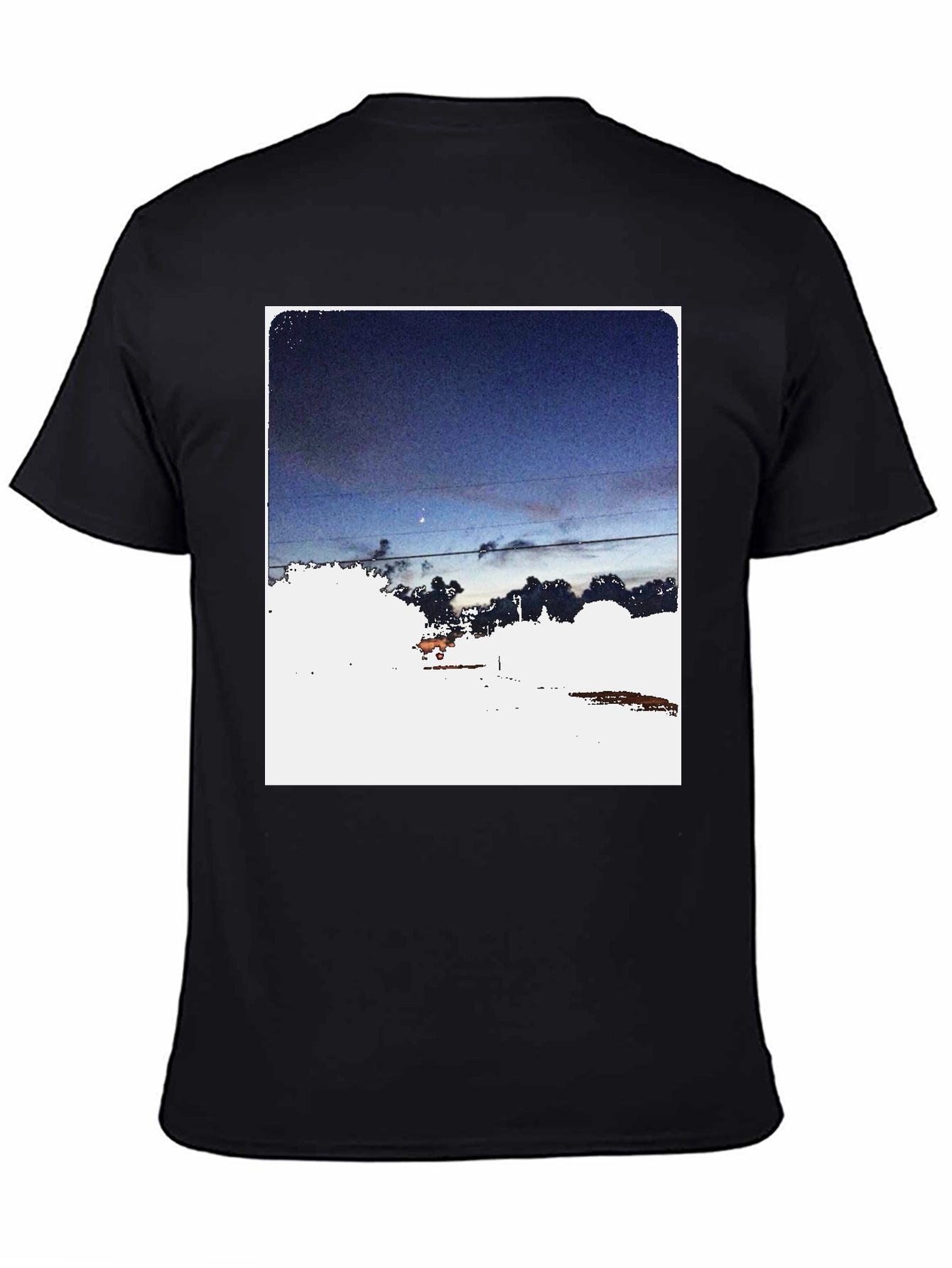 Night Sky Graphic Tee - Dark Aesthetic T-Shirt