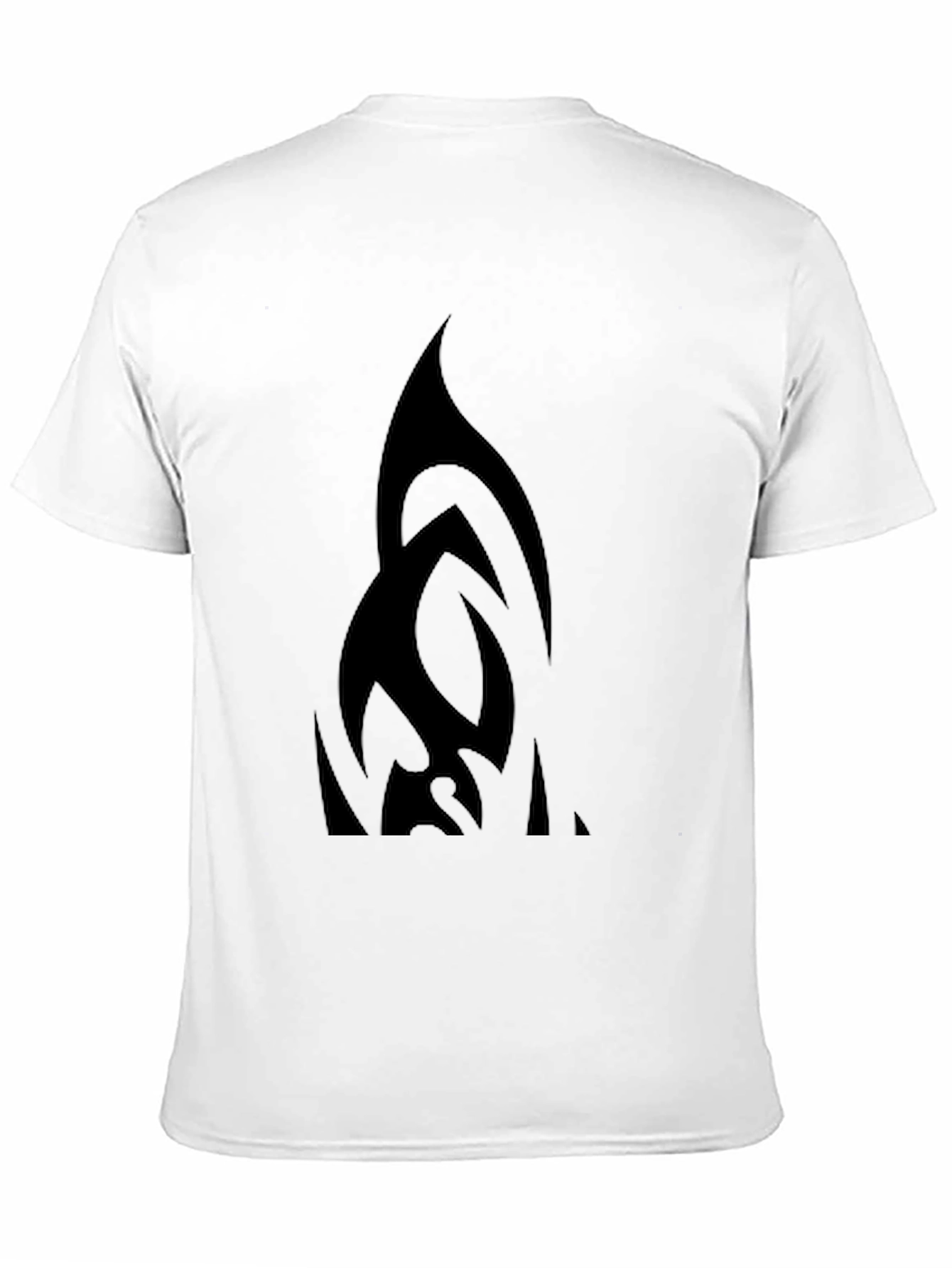 Black Tribal Design Graphic Tee - Cool Casual Wear