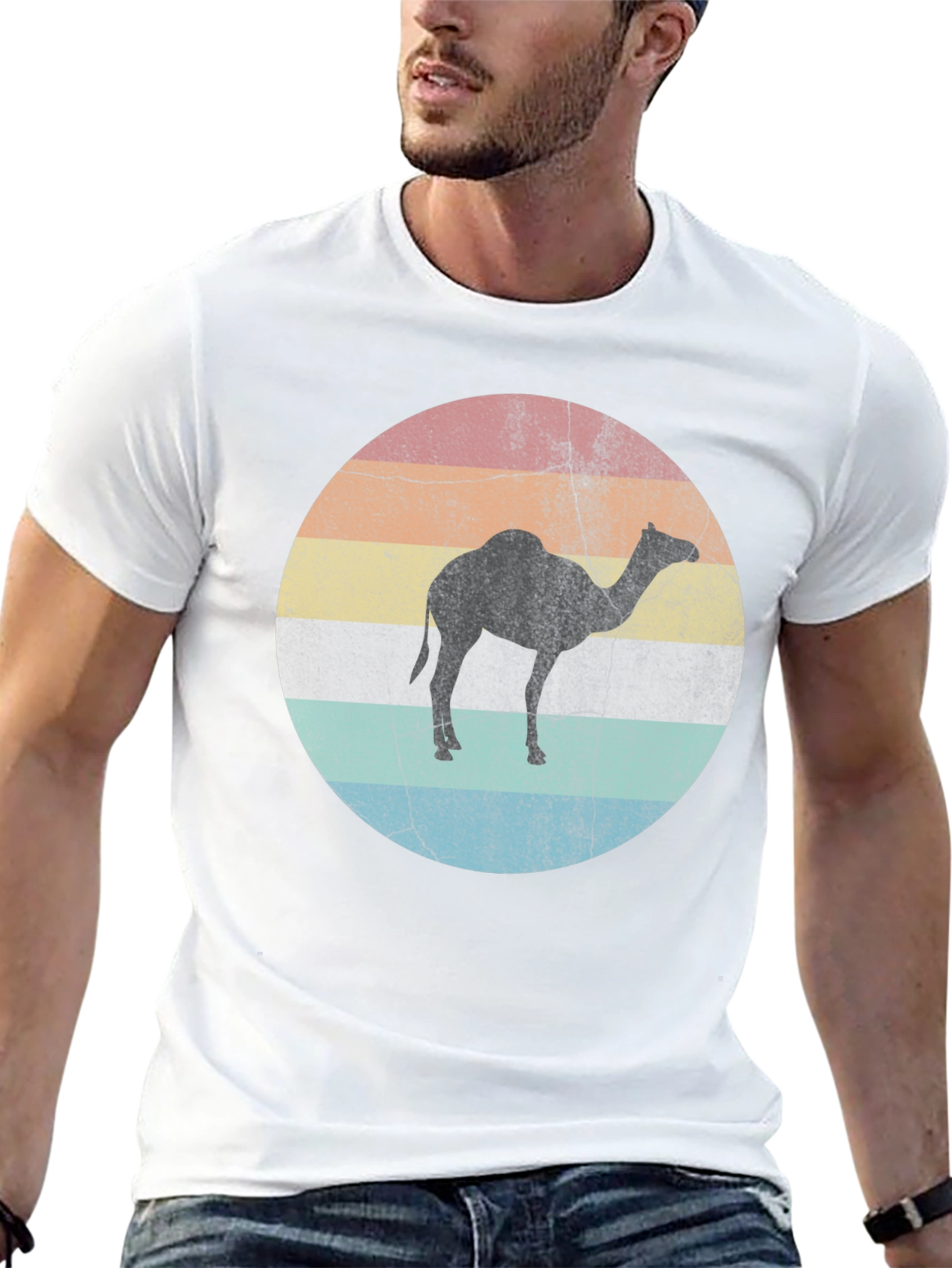 Retro Camel Silhouette Graphic Tee