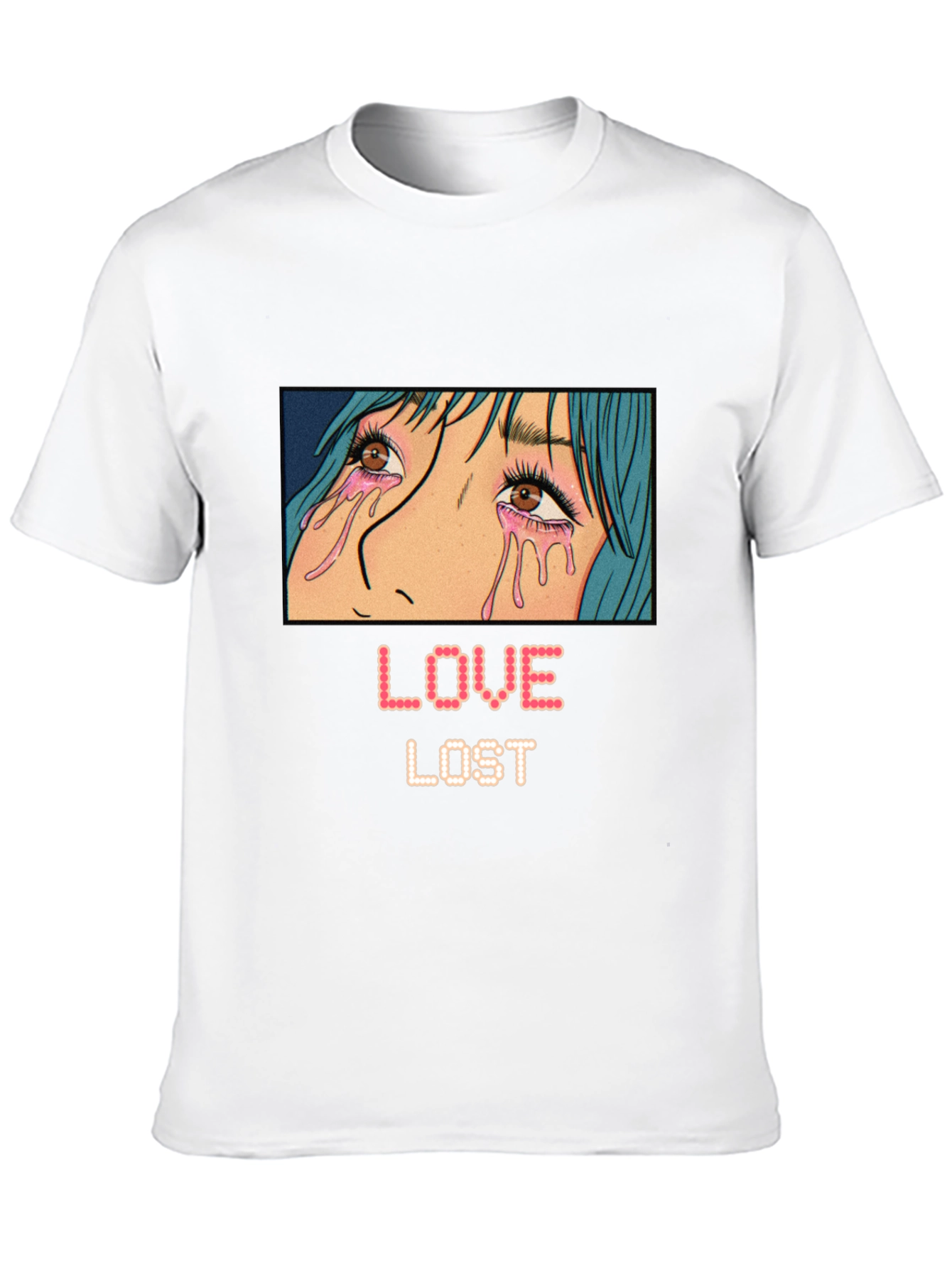 Love Lost Graphic Tee - Trendy Anime Style T-Shirt