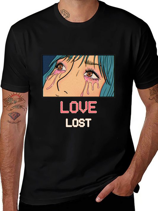 Love Lost Graphic Tee - Trendy Anime Style T-Shirt