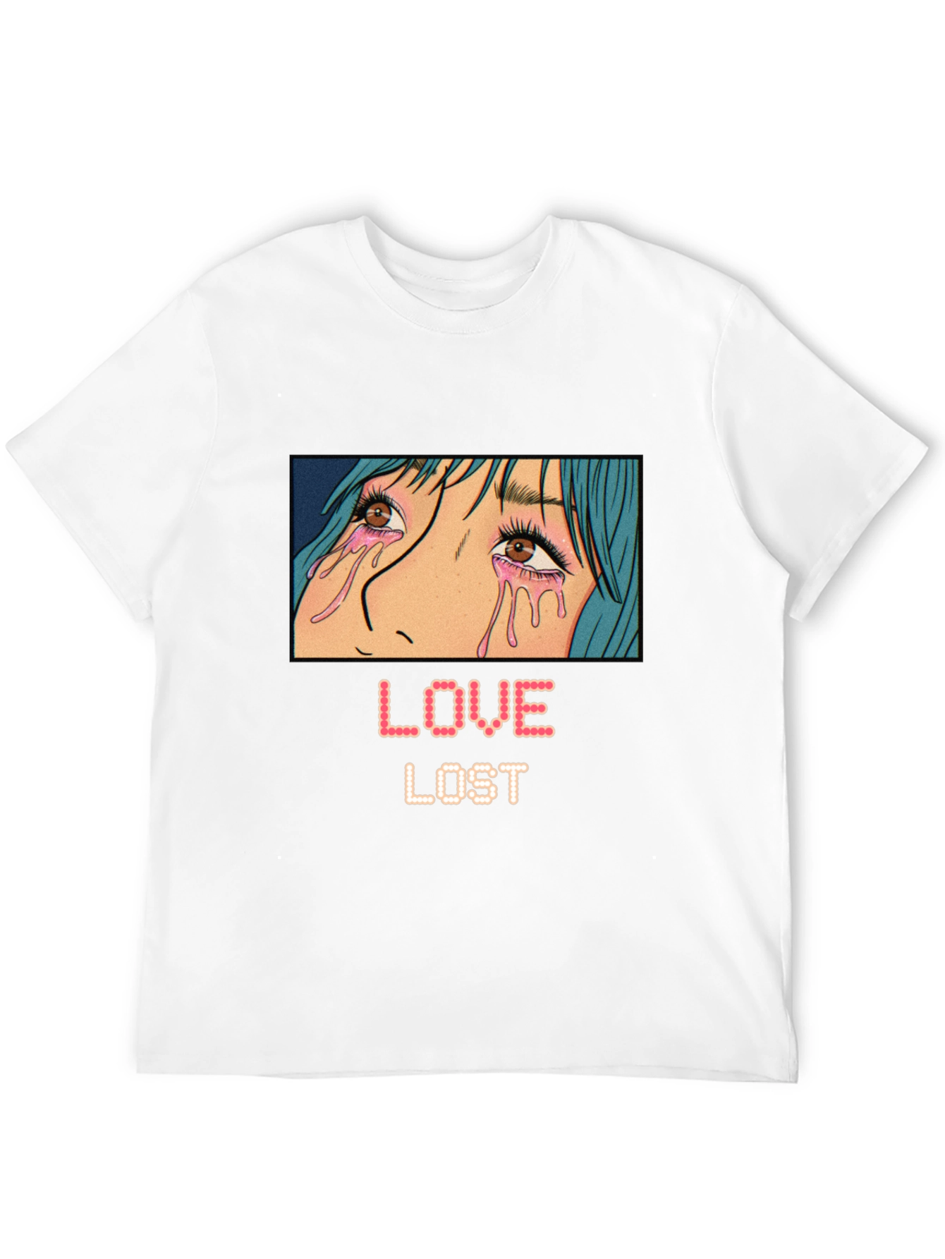 Love Lost Graphic Tee - Trendy Anime Style T-Shirt