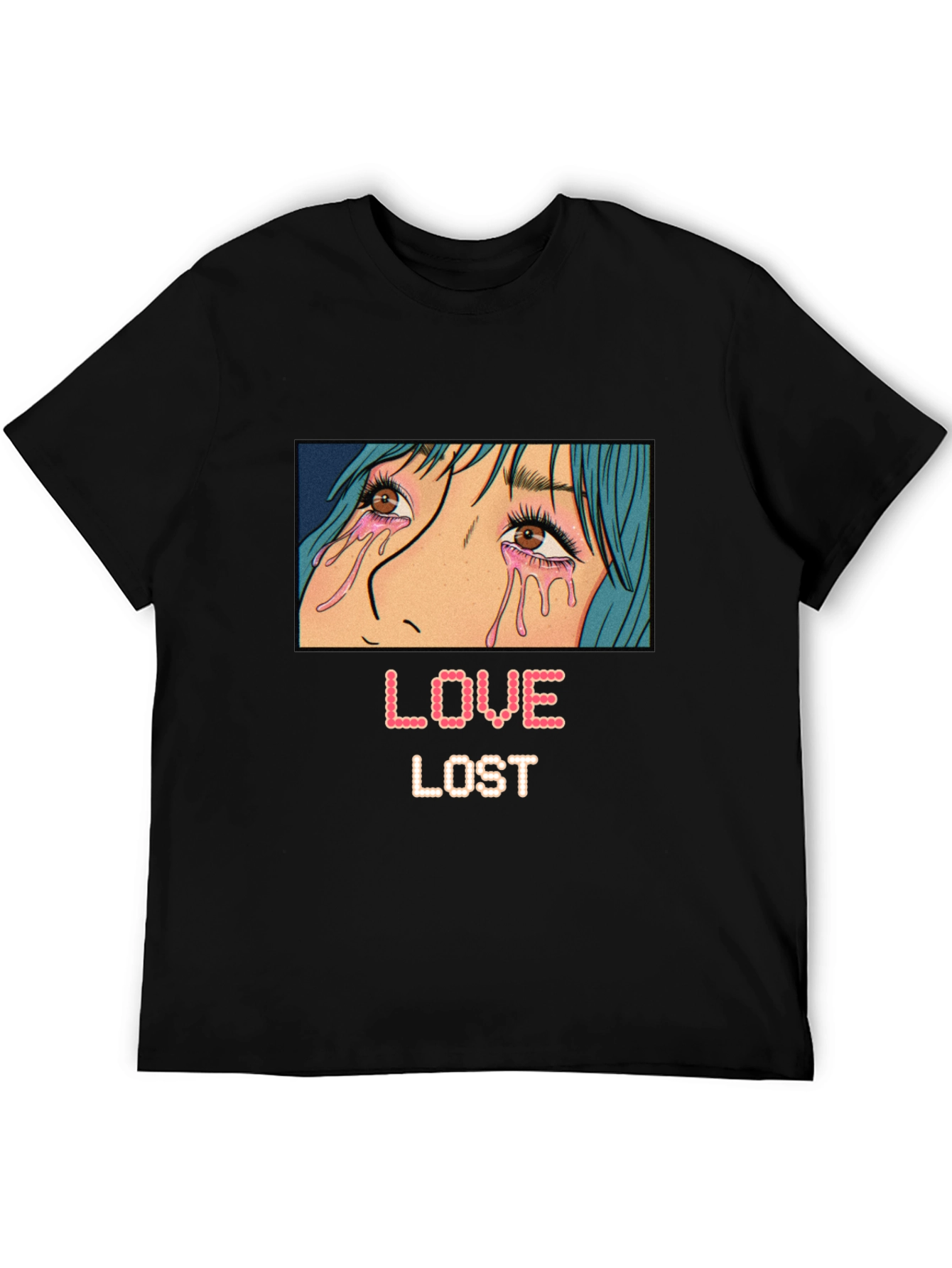 Love Lost Graphic Tee - Trendy Anime Style T-Shirt