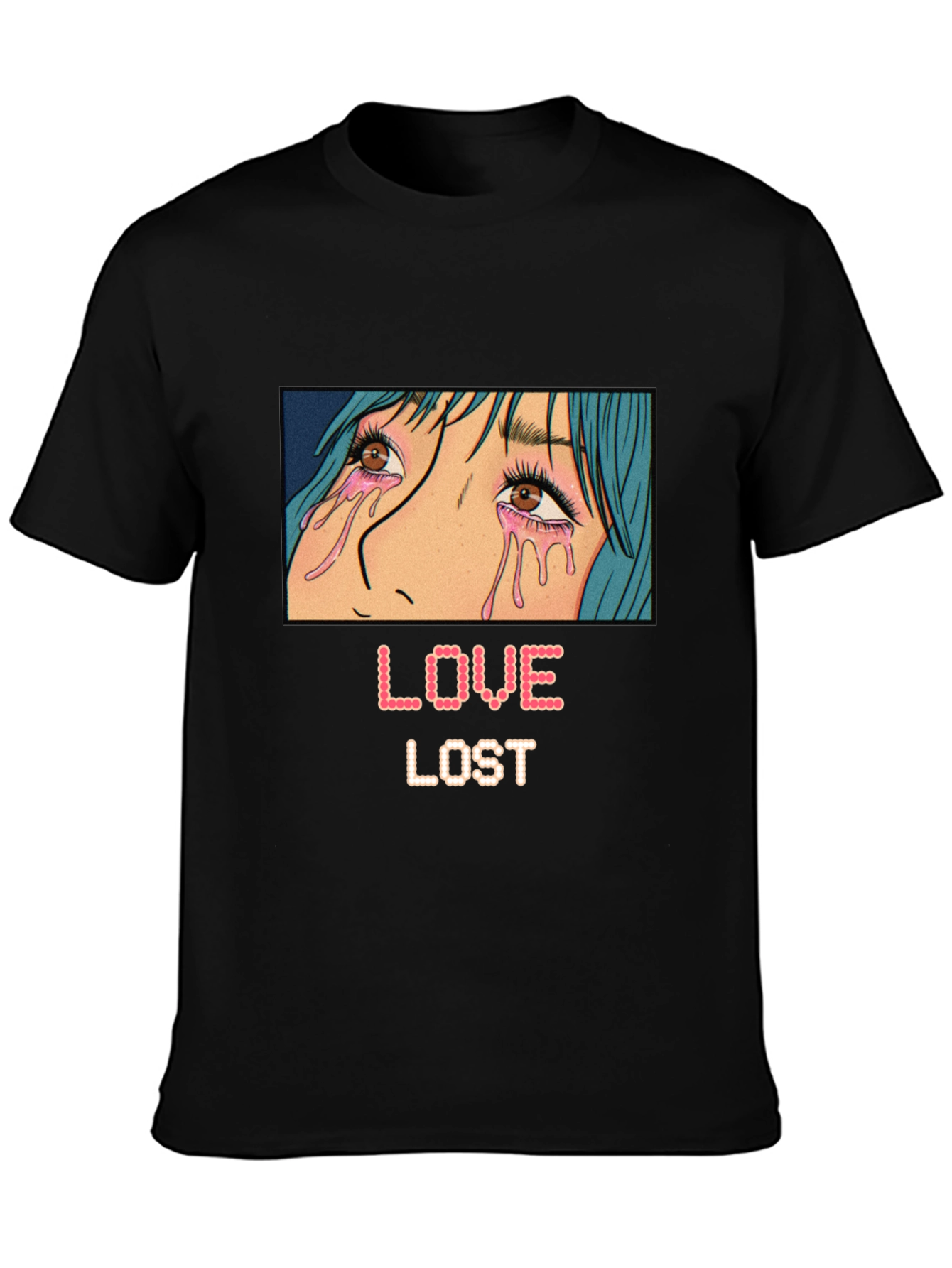 Love Lost Graphic Tee - Trendy Anime Style T-Shirt