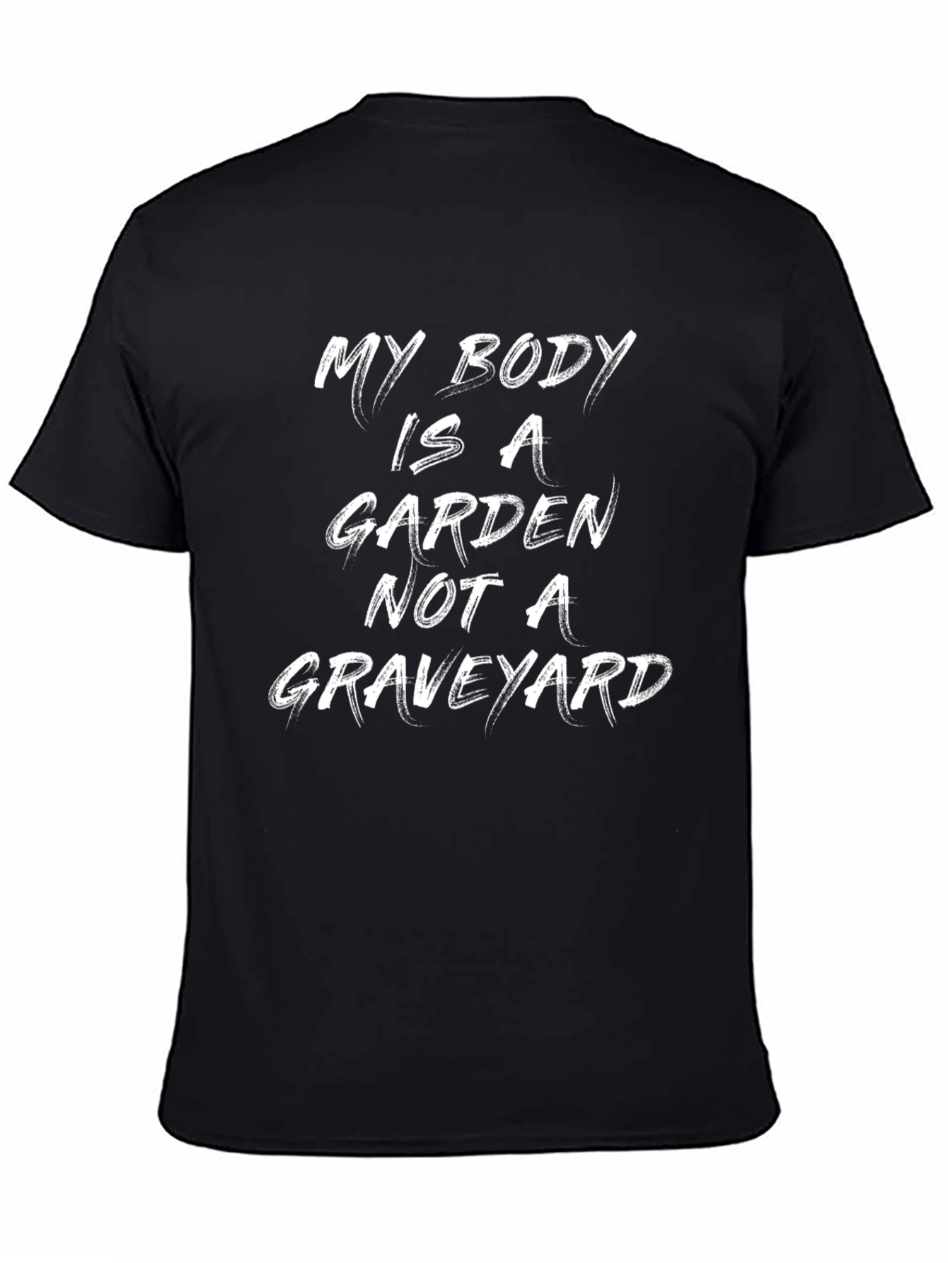 My Body is a Garden Graphic Tee - Black