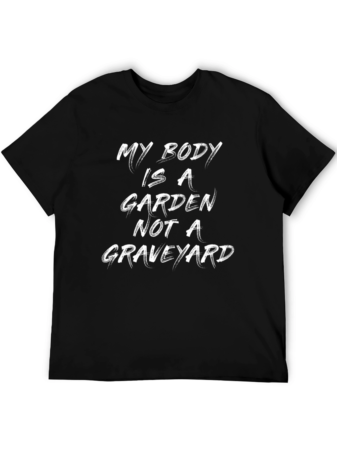 My Body is a Garden Graphic Tee - Black