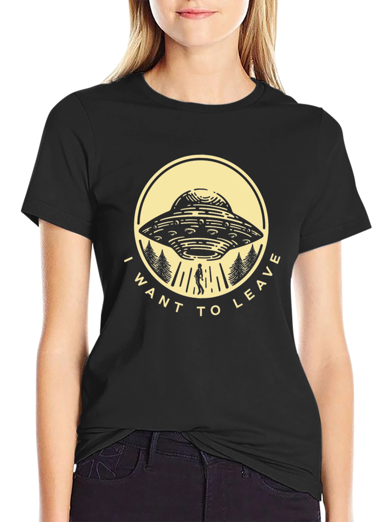 I Want To Leave UFO Abduction T-Shirt