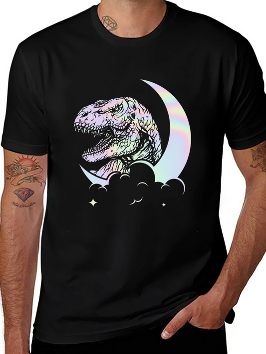 Dino Moon T-Shirt - Unique Graphic Tee